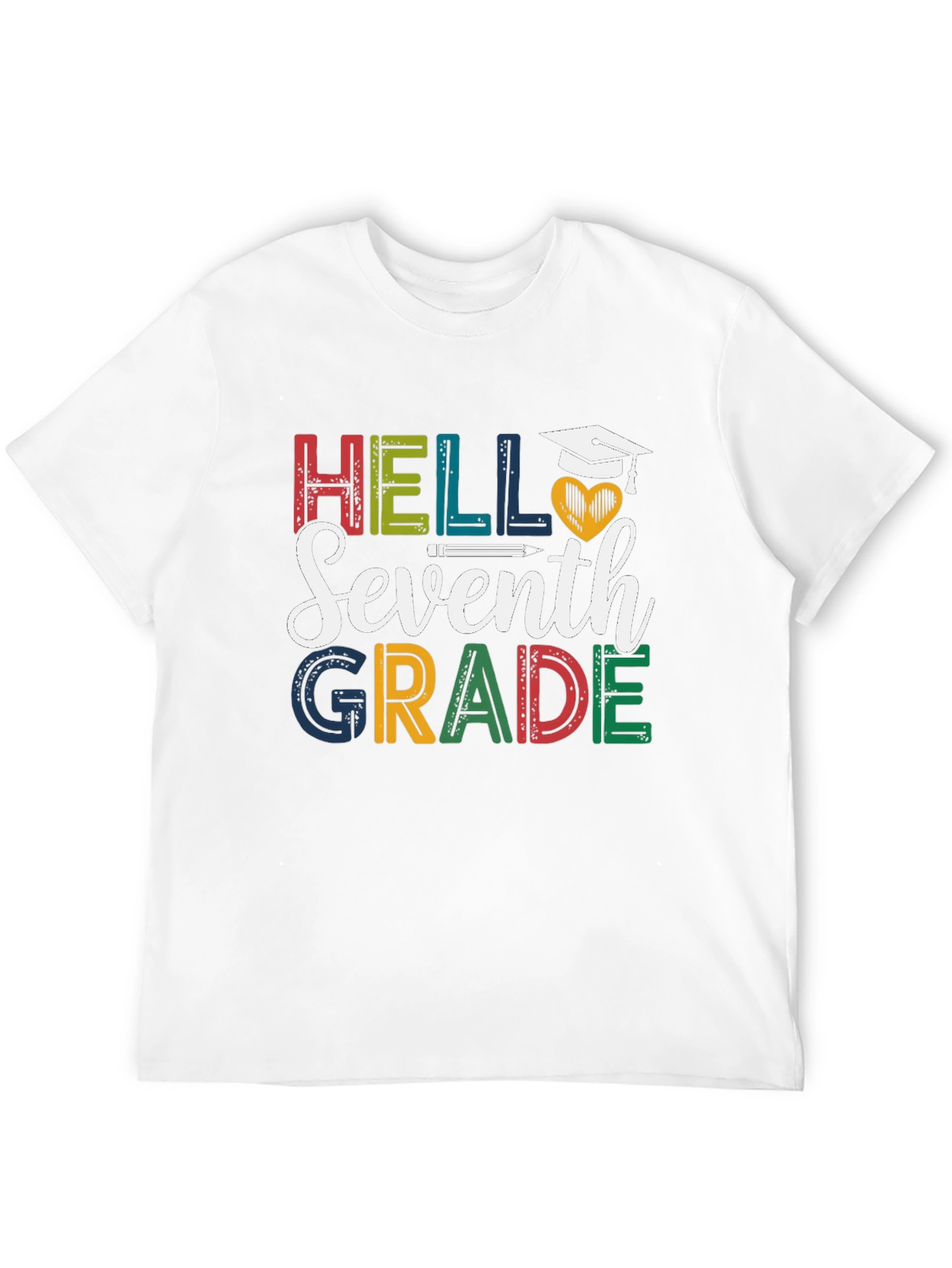 Hello Seventh Grade T-Shirt - Back to School Tee