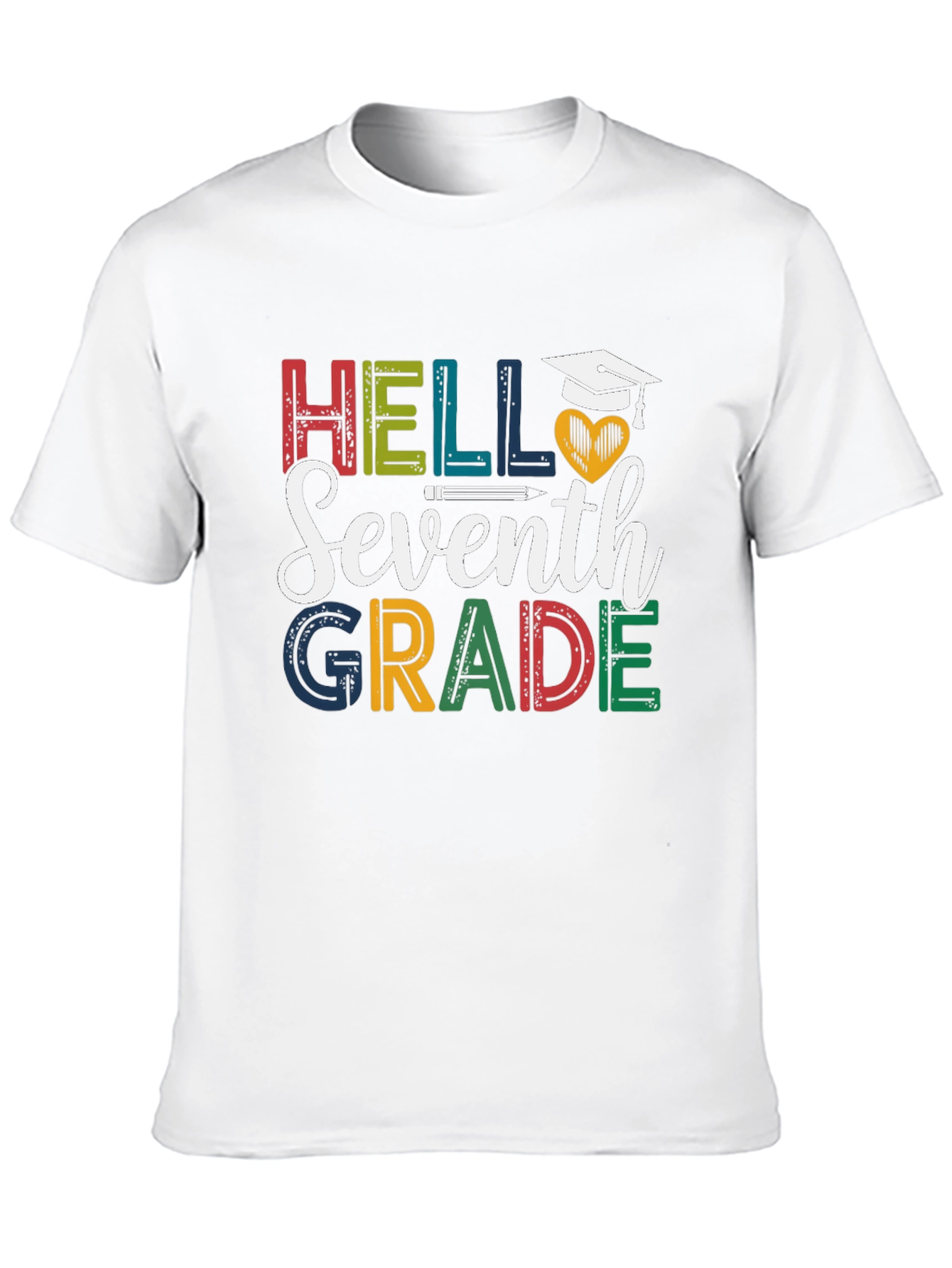 Hello Seventh Grade T-Shirt - Back to School Tee