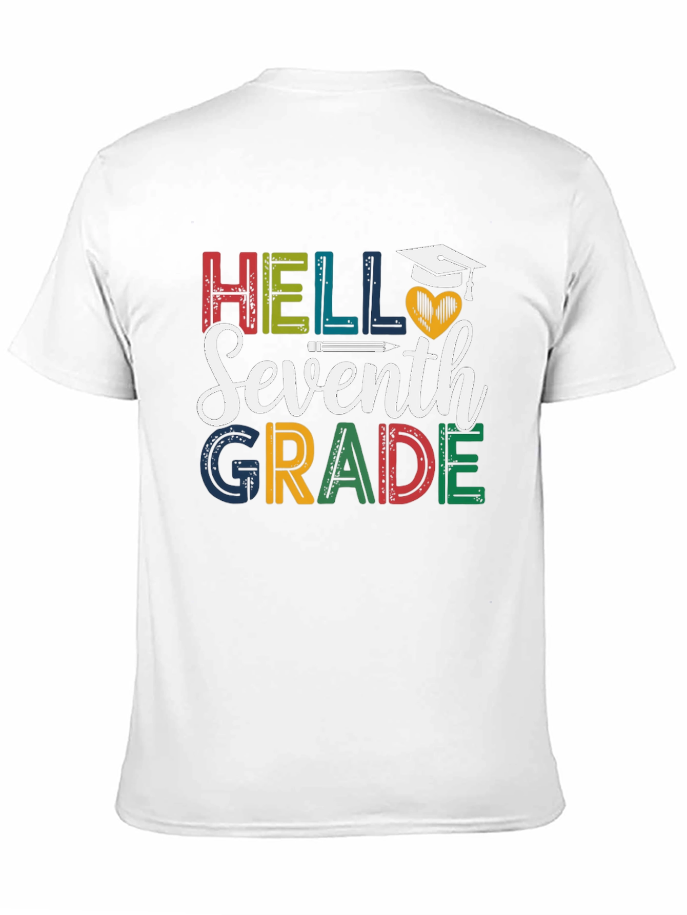 Hello Seventh Grade T-Shirt - Back to School Tee