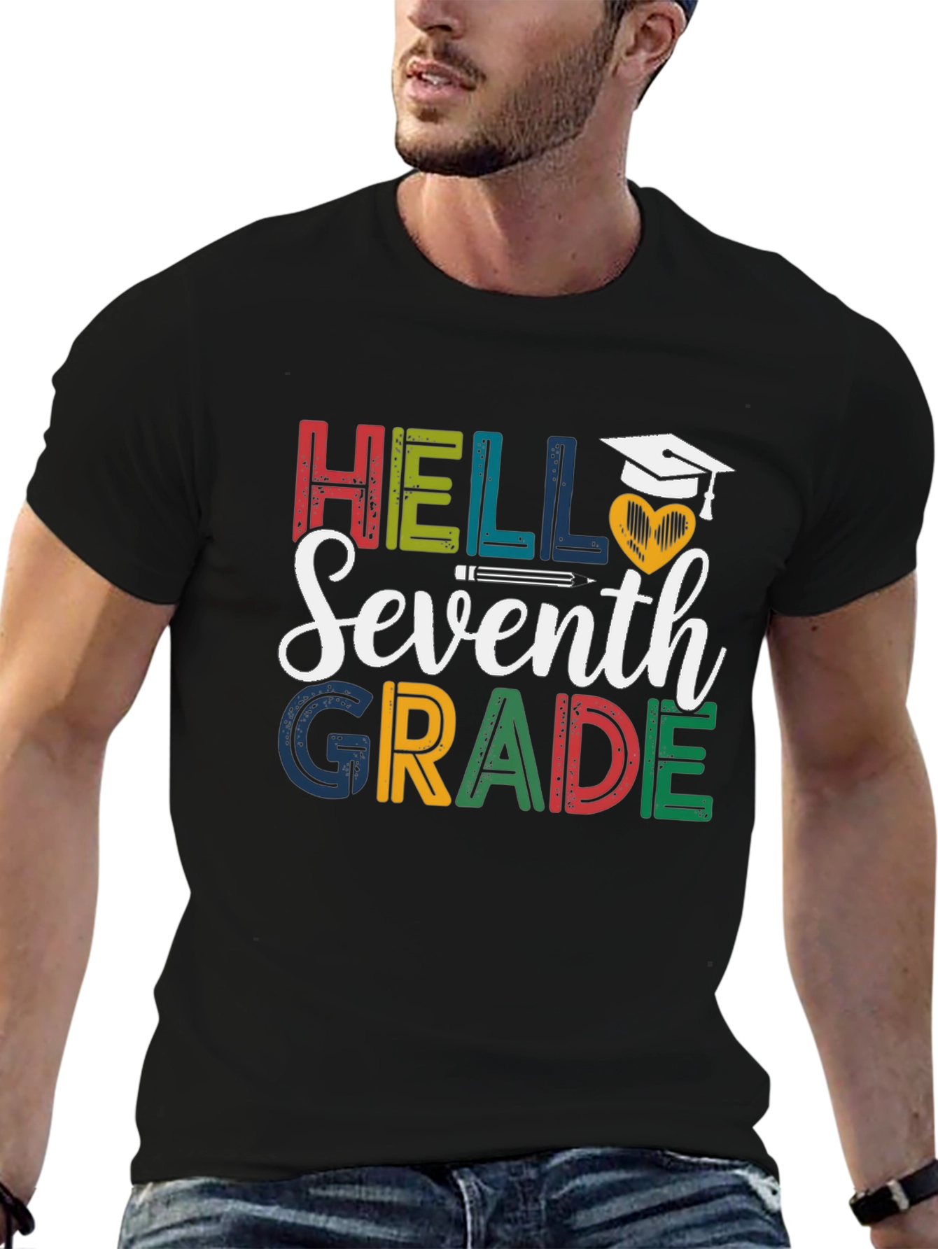 Hello Seventh Grade T-Shirt - Back to School Tee