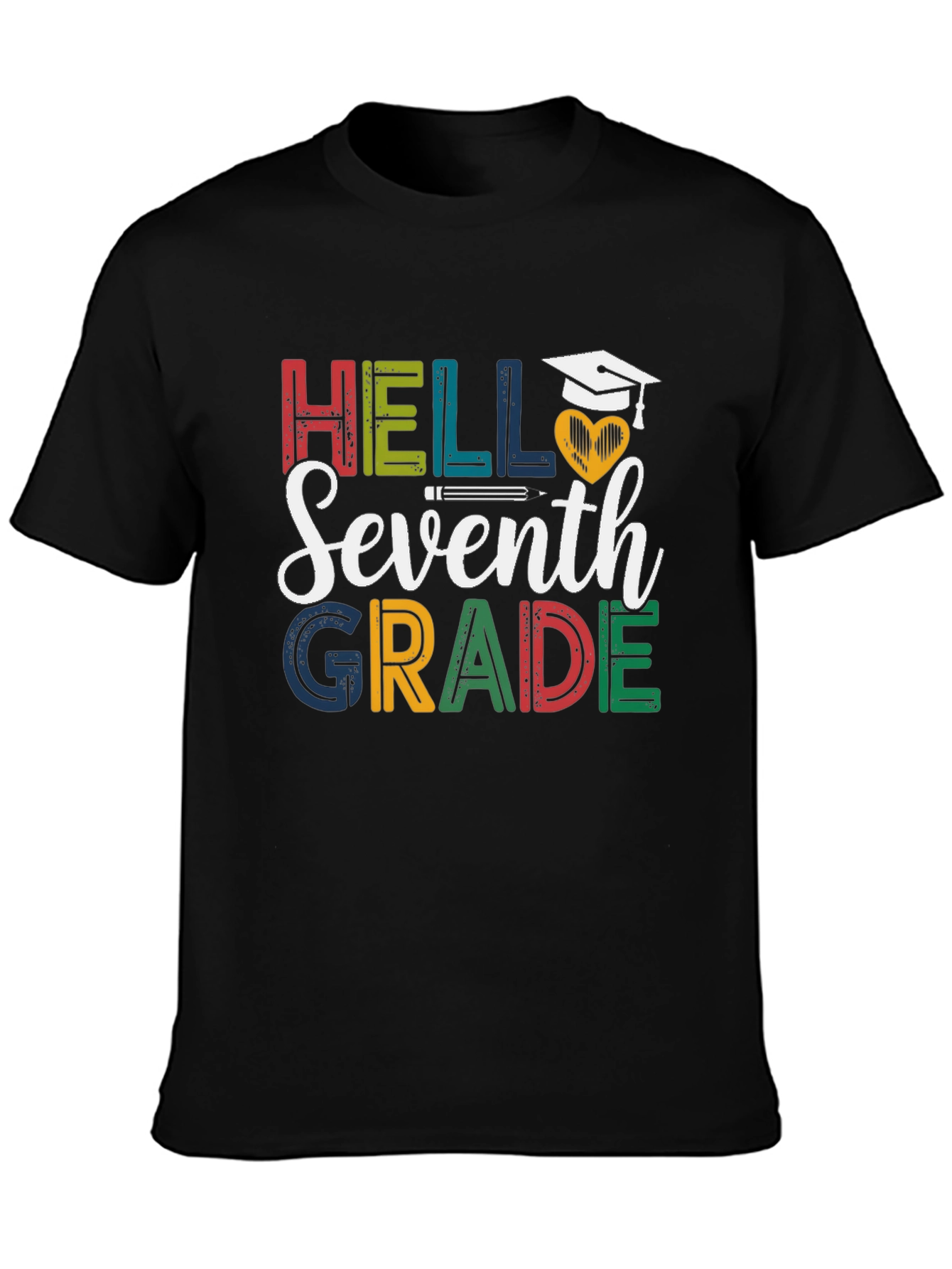 Hello Seventh Grade T-Shirt - Back to School Tee