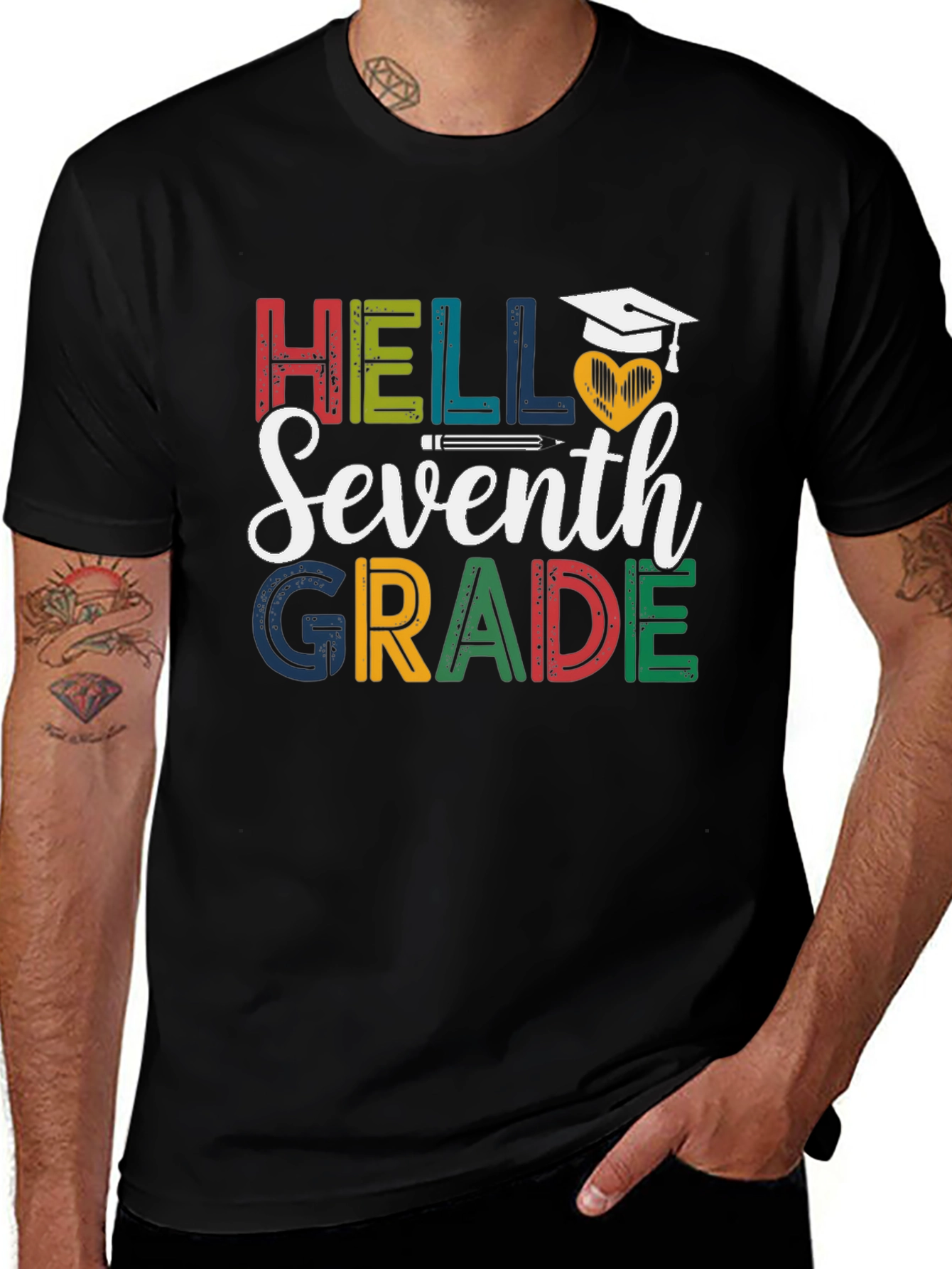 Hello Seventh Grade T-Shirt - Back to School Tee