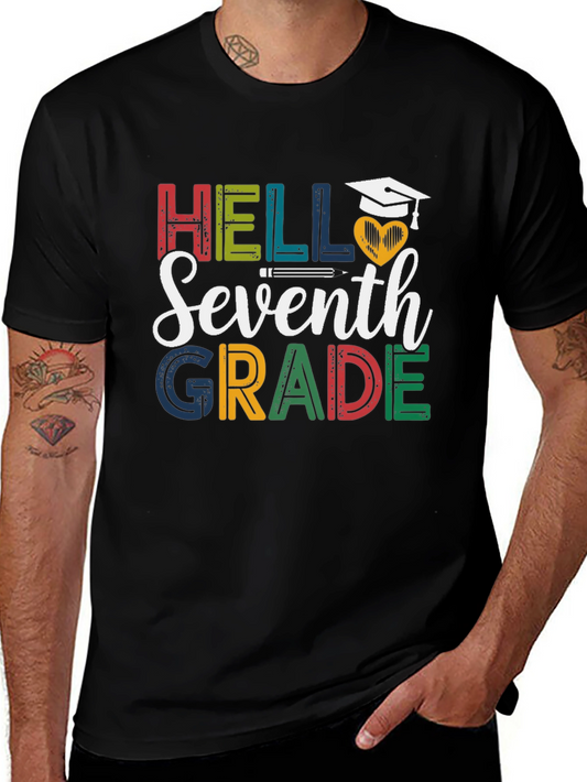 Hello Seventh Grade T-Shirt - Back to School Tee