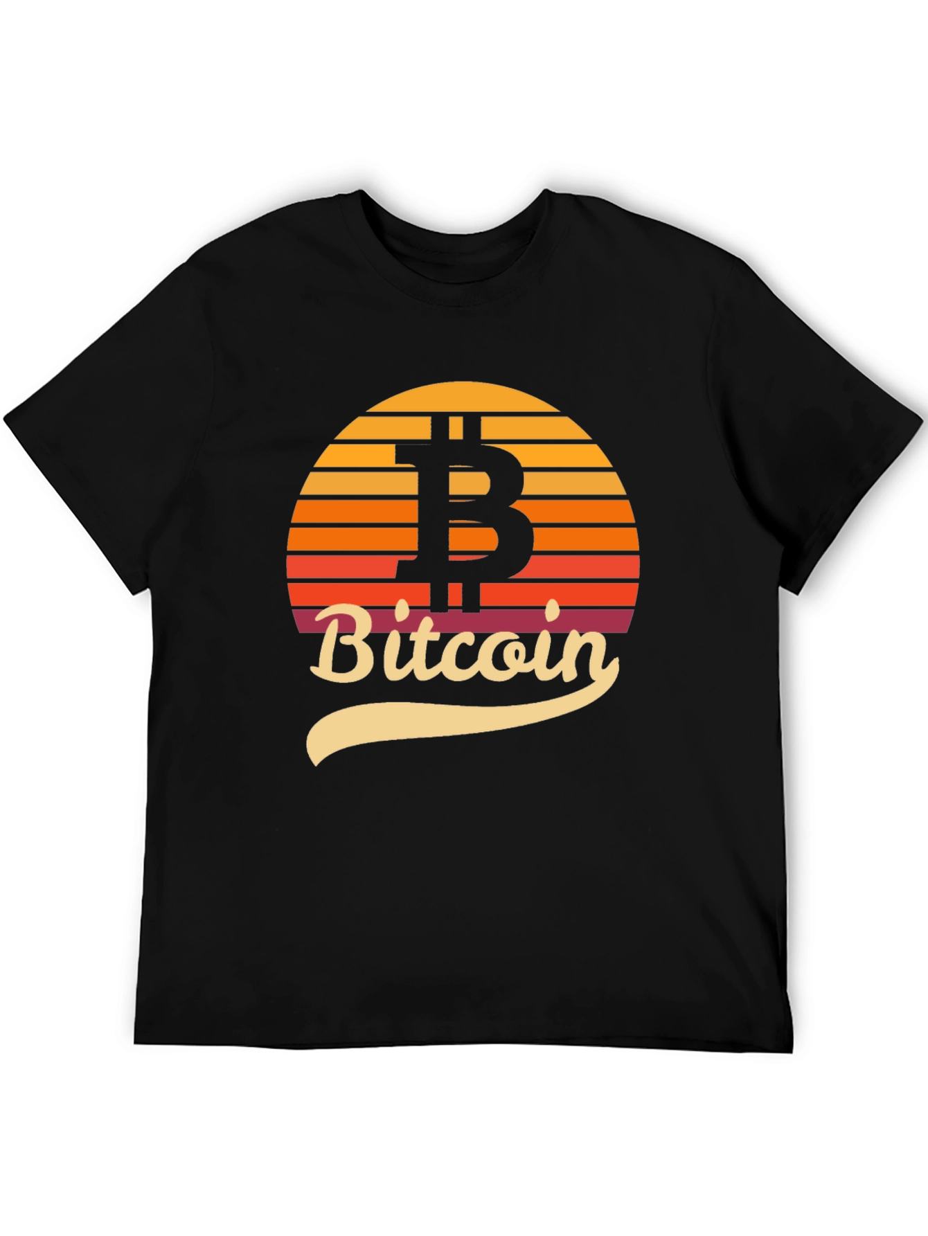Bitcoin Sunset Graphic Tee - Crypto Enthusiast