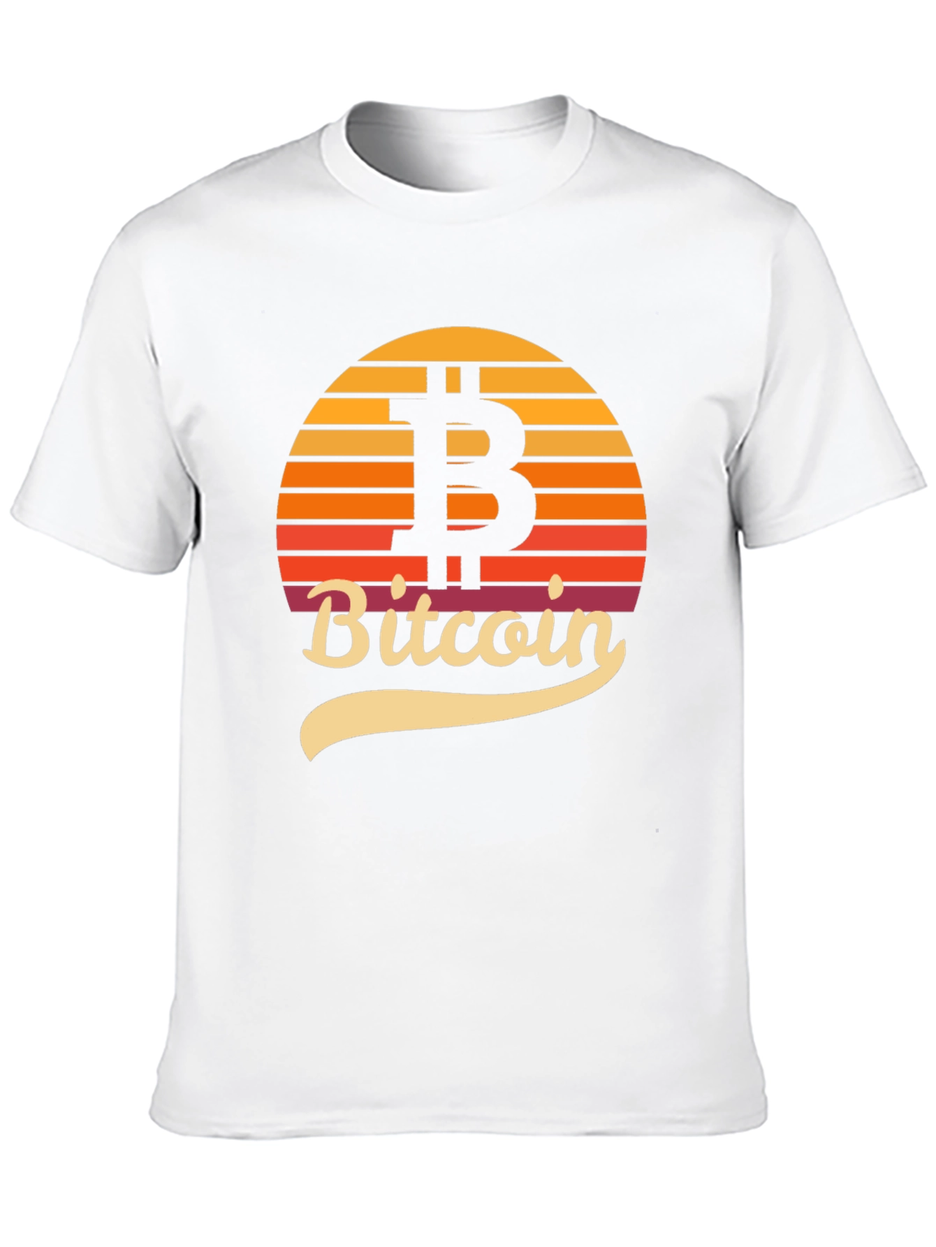 Bitcoin Sunset Graphic Tee - Crypto Enthusiast