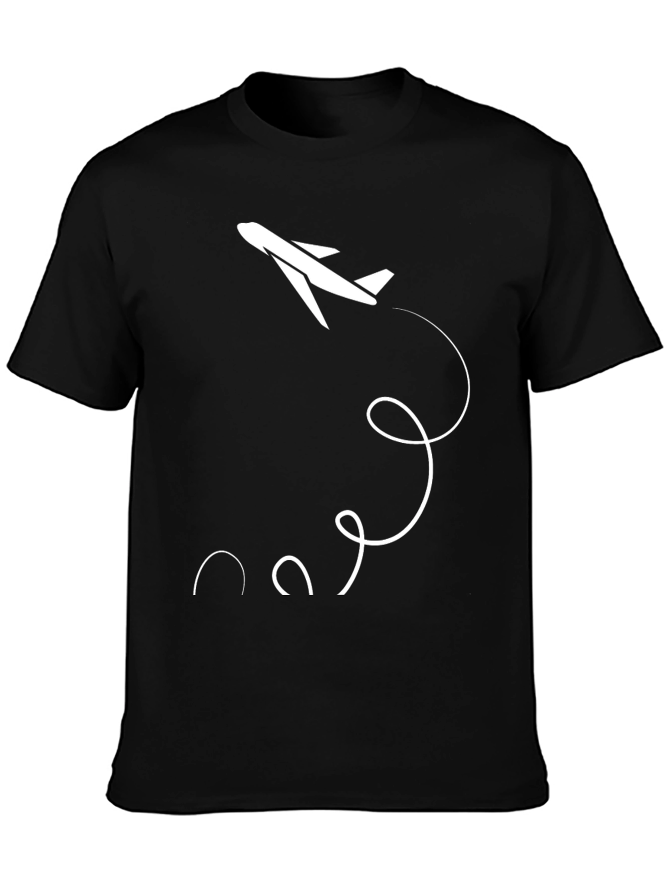 Airplane Graphic Tee - Black