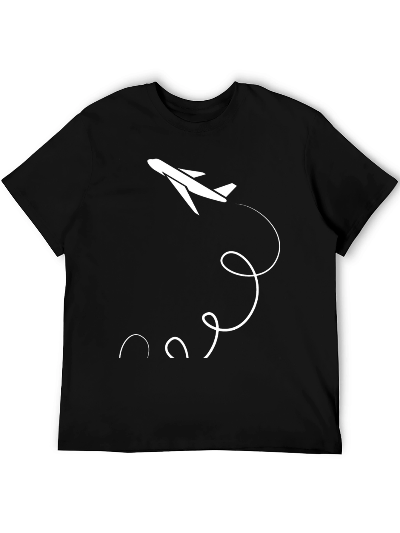 Airplane Graphic Tee - Black