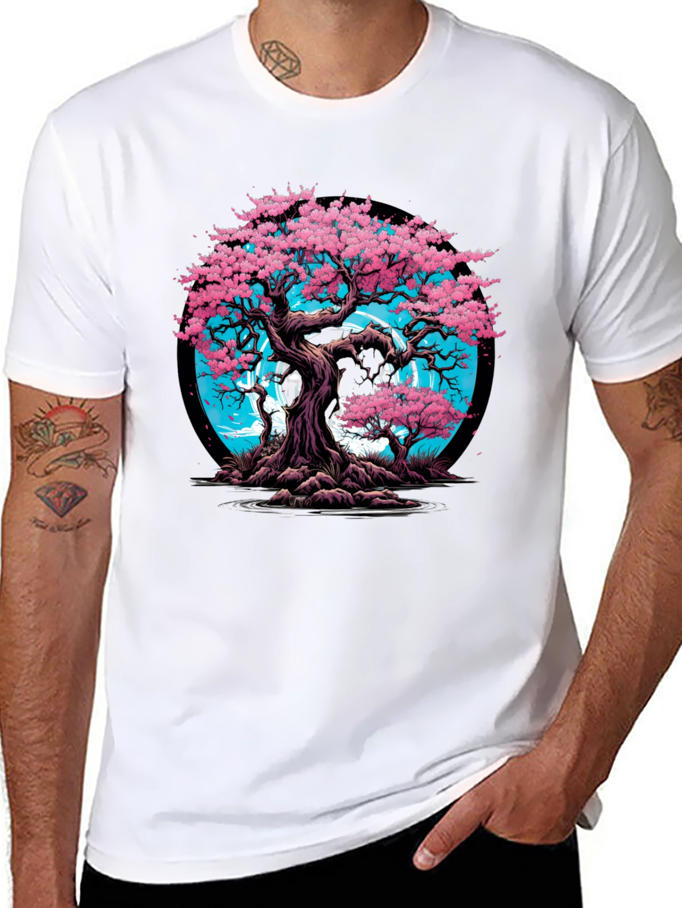 Cherry Blossom Tree Graphic Tee
