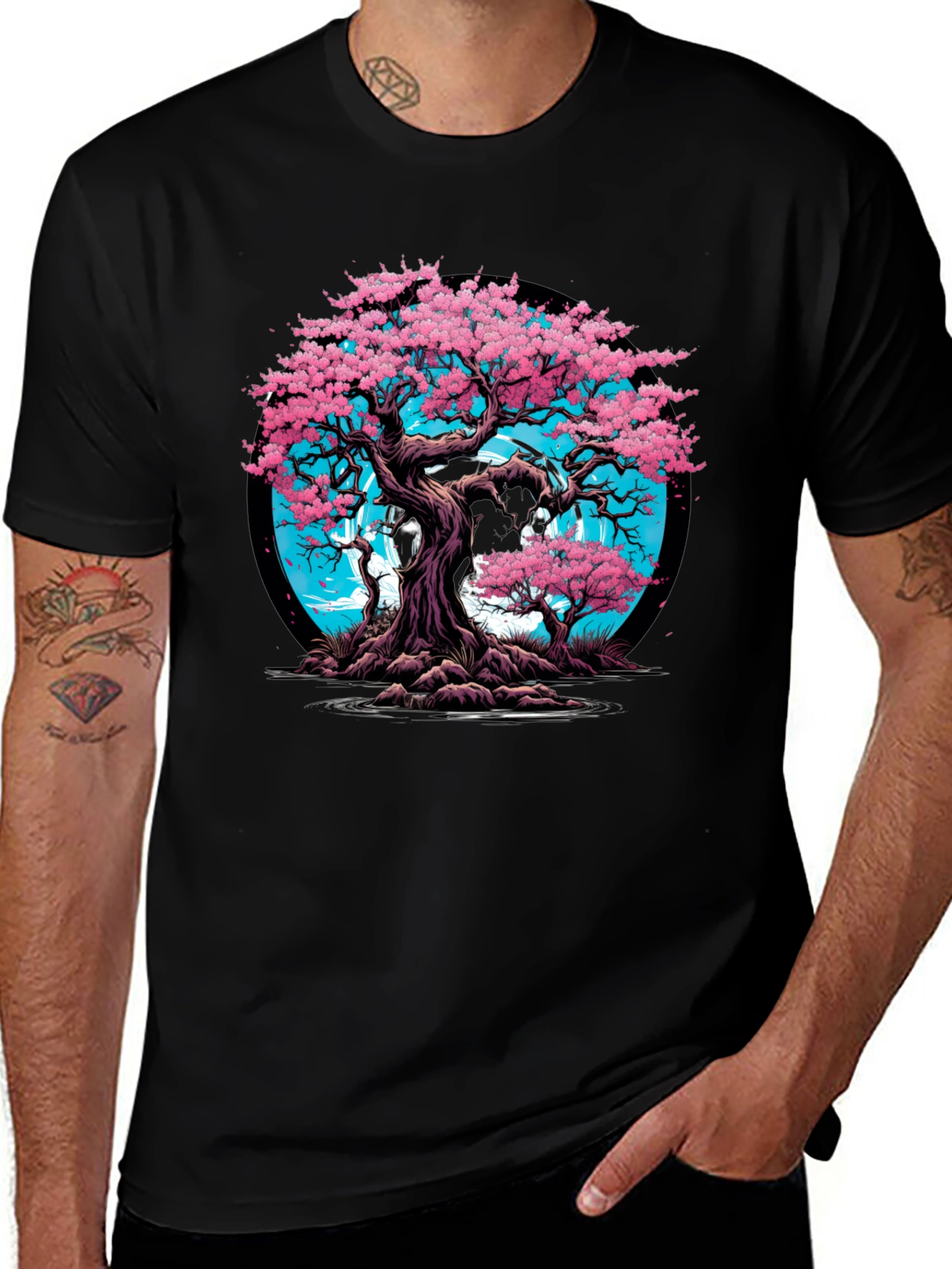 Cherry Blossom Tree Graphic Tee