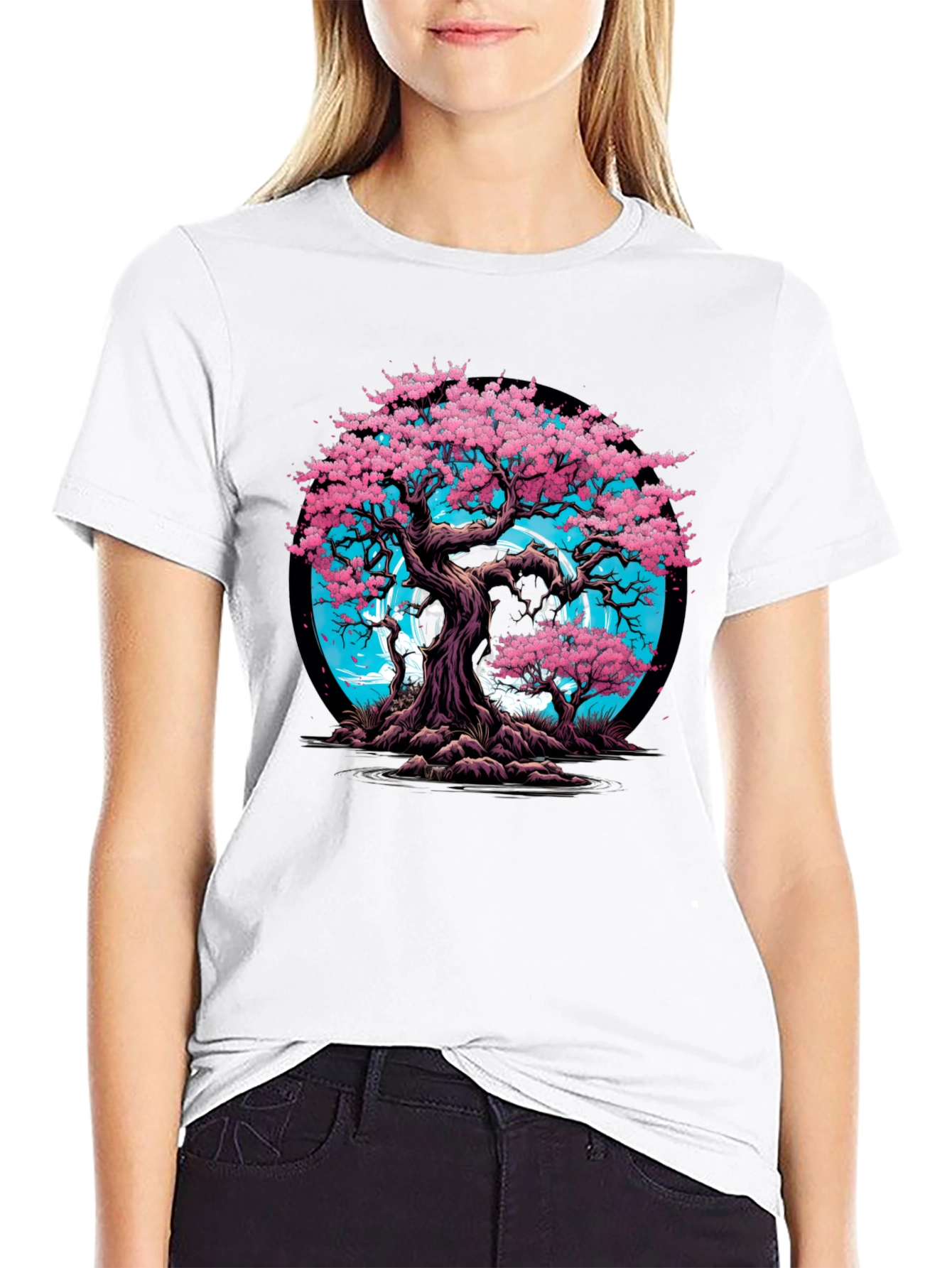 Cherry Blossom Tree Graphic Tee