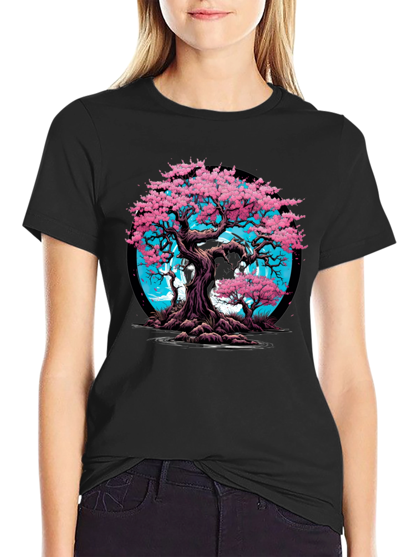 Cherry Blossom Tree Graphic Tee