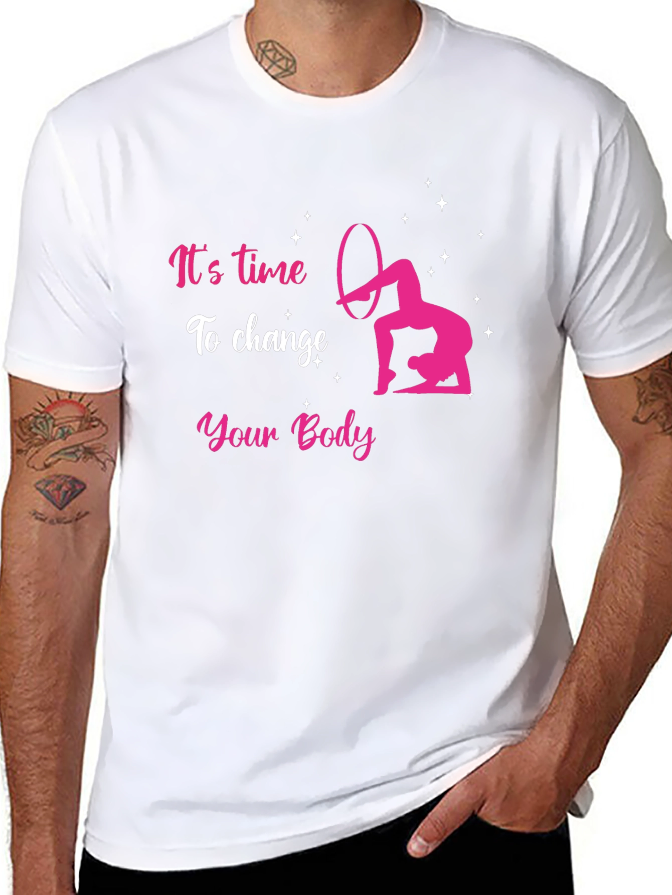 Its Time To Change Your Body Black T-Shirt