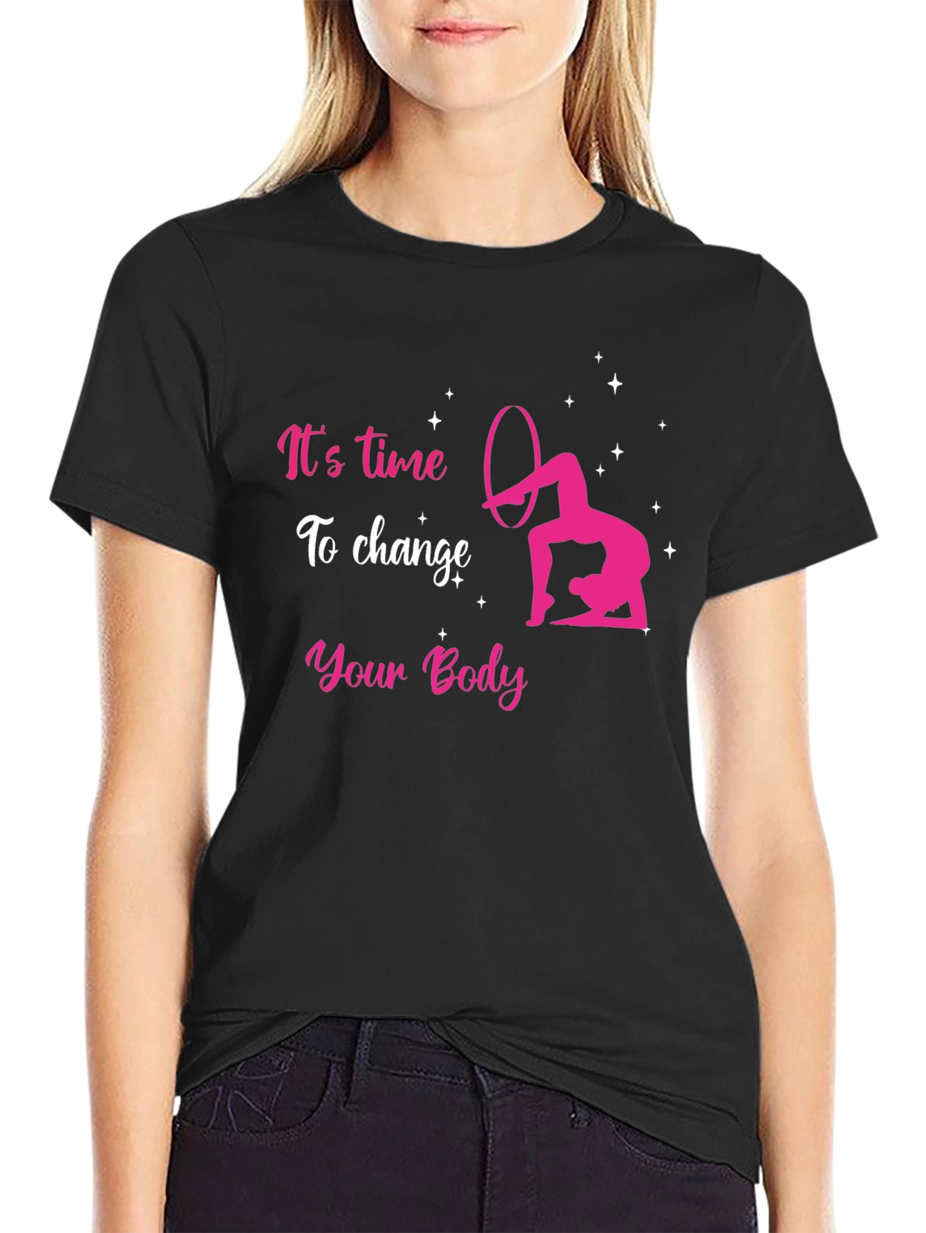 Its Time To Change Your Body Black T-Shirt