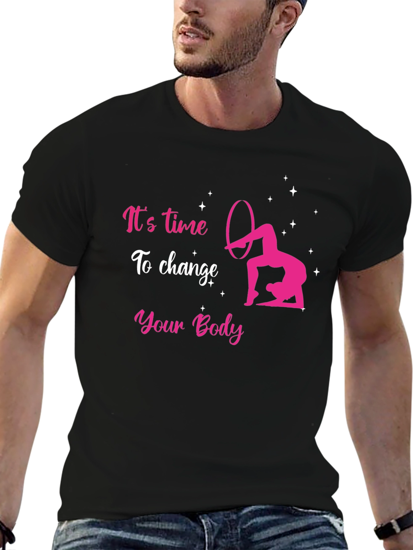 Its Time To Change Your Body Black T-Shirt