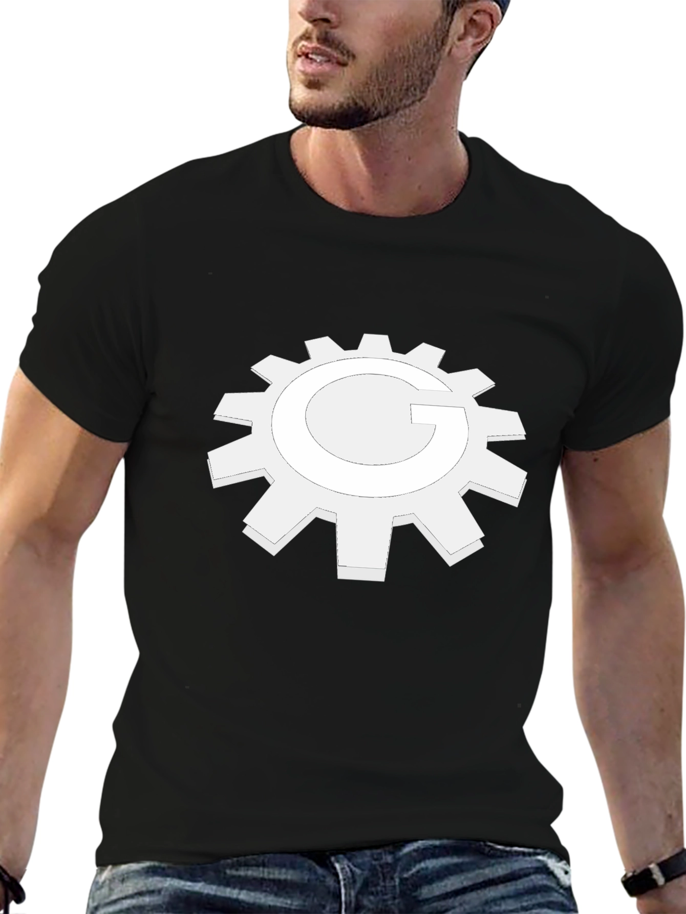 Gear G Graphic Tee - Black Cotton Blend