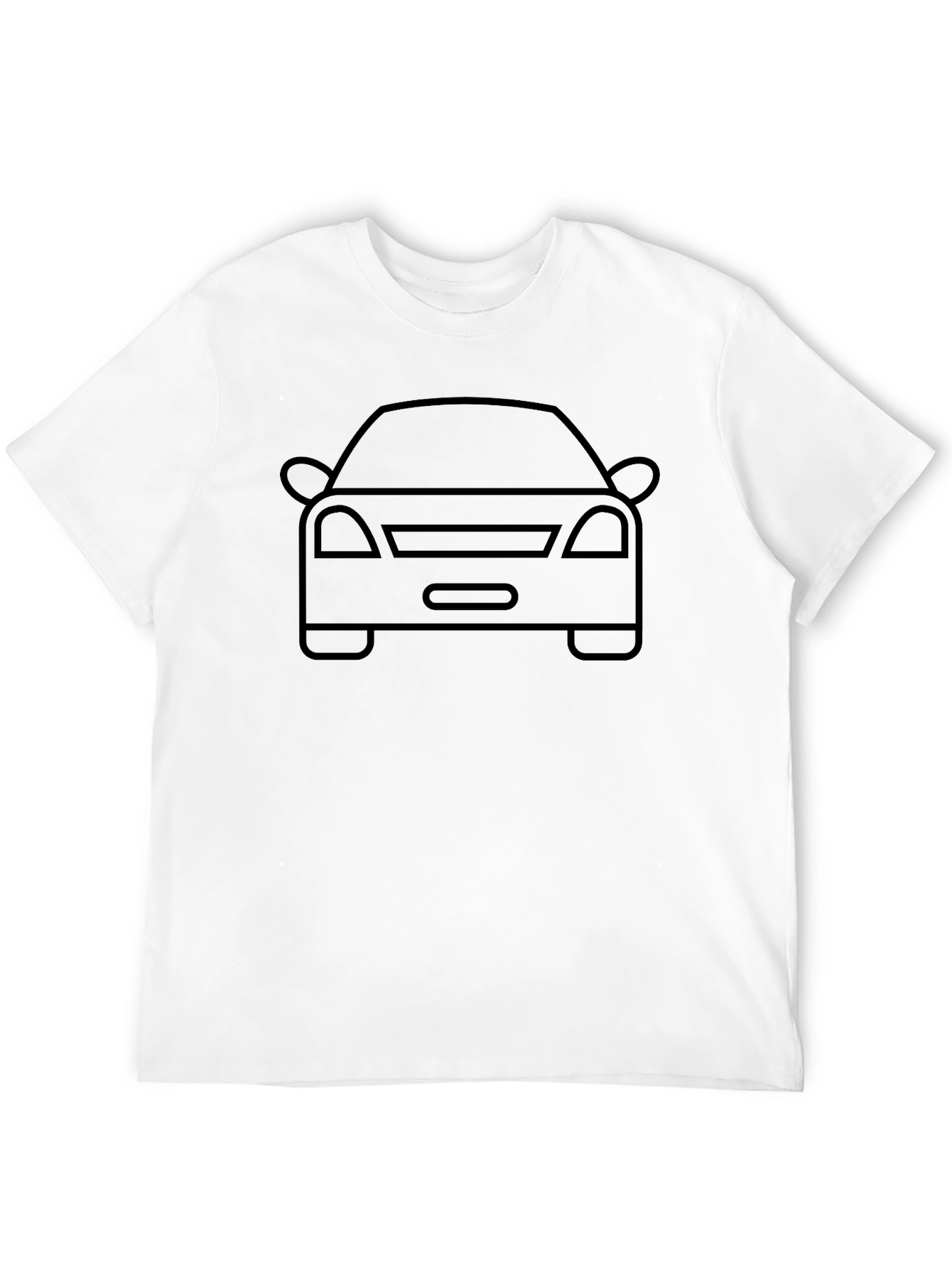 Car Outline Graphic Tee - Minimalist Style
