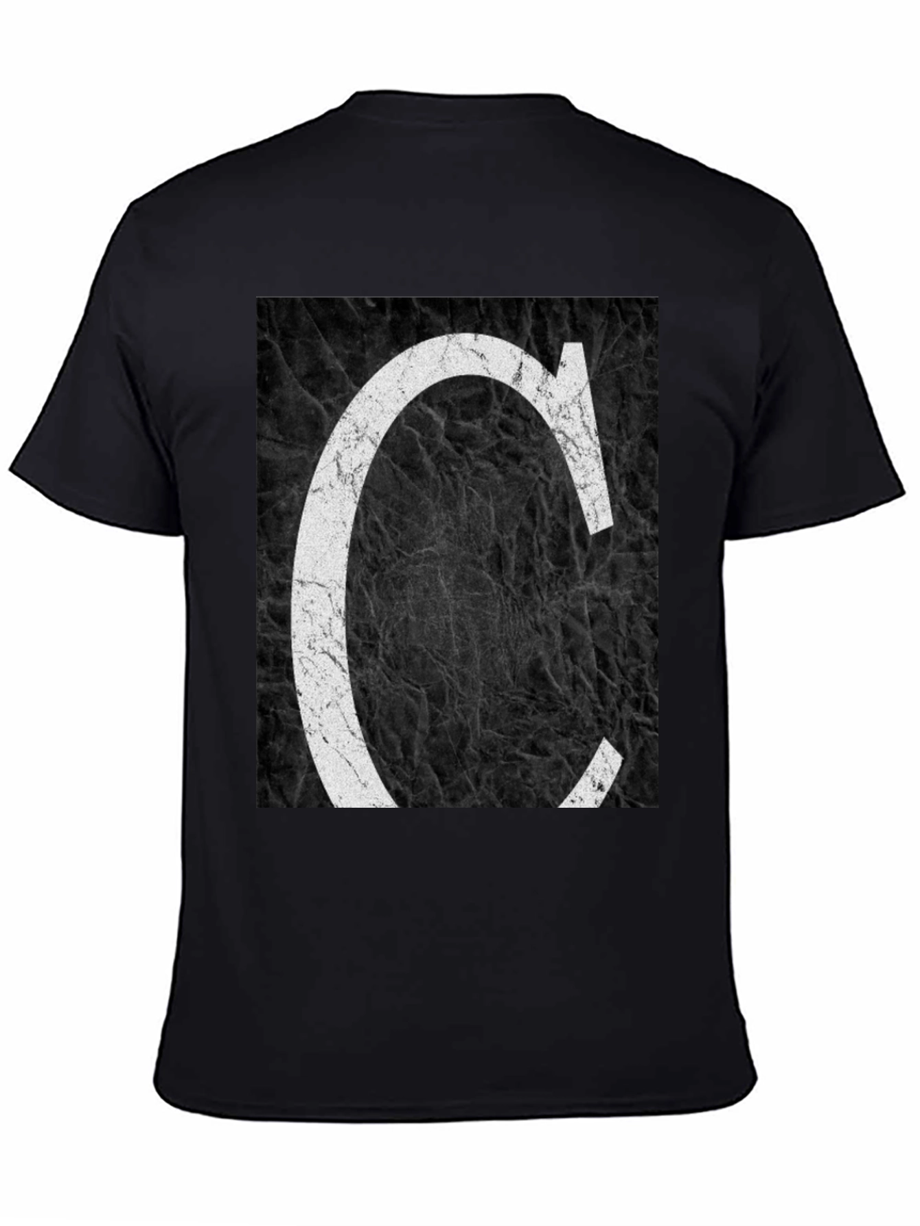 Letter C Graphic Tee - Distressed Print