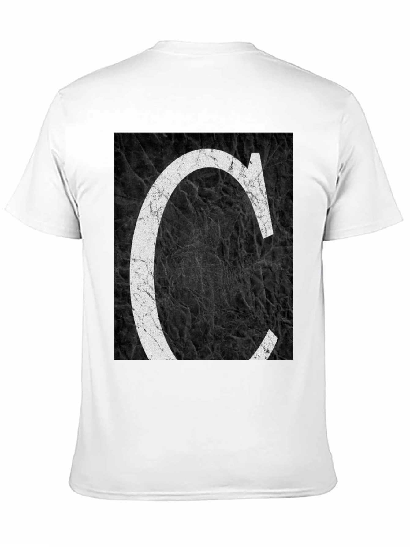 Letter C Graphic Tee - Distressed Print