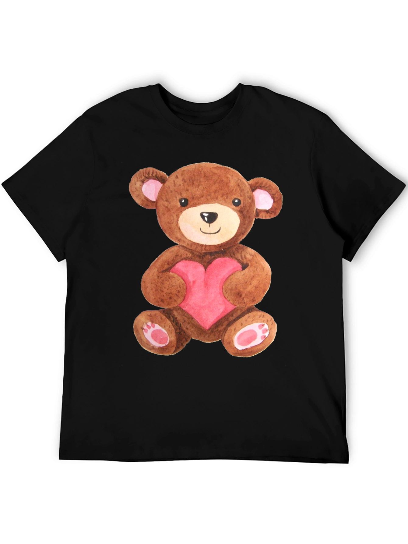 Teddy Bear Heart Graphic Tee - Cute & Comfy
