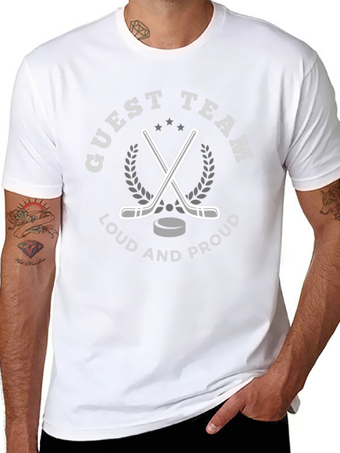 Guest Team Hockey Graphic T-Shirt