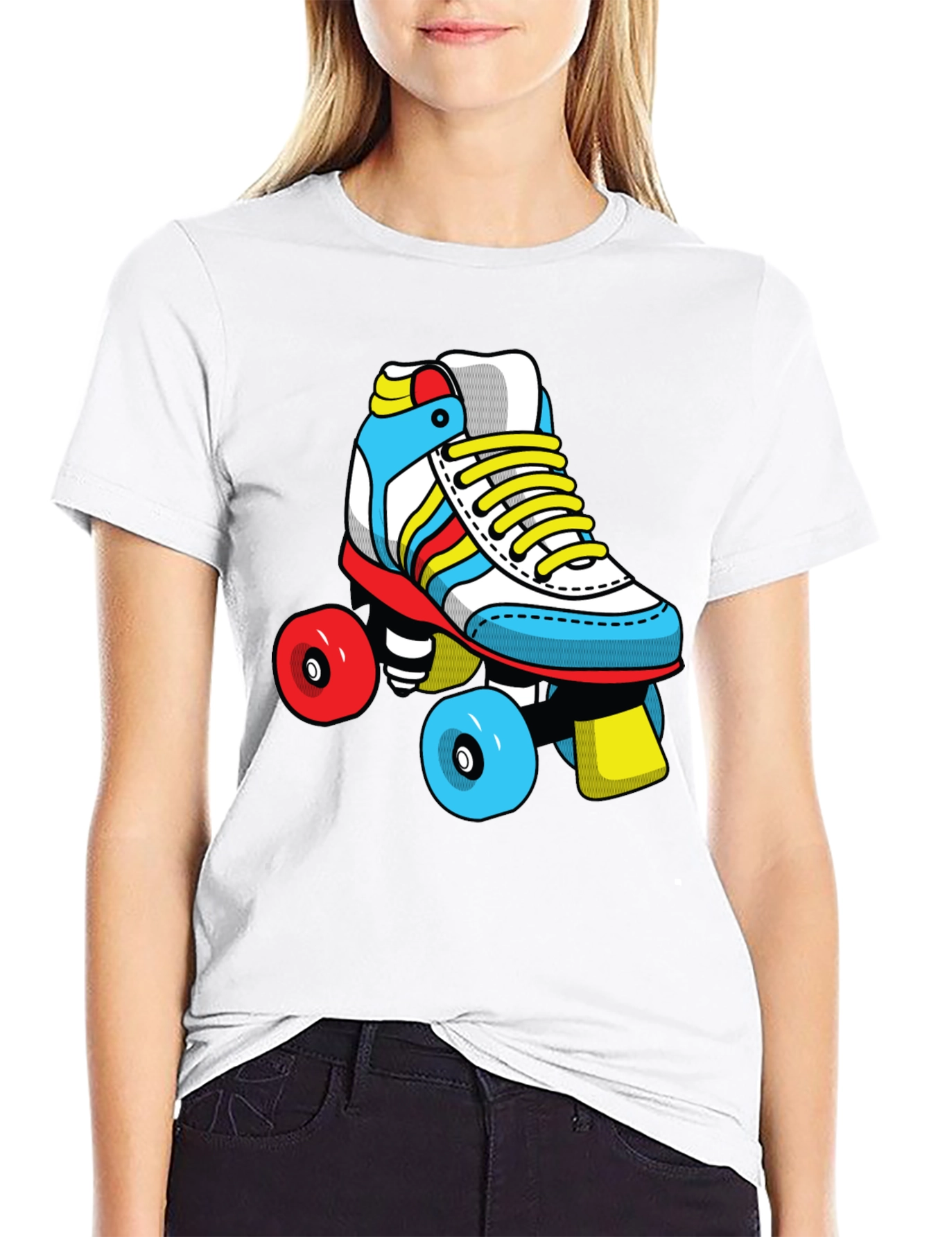 Retro Roller Skate Graphic T-Shirt