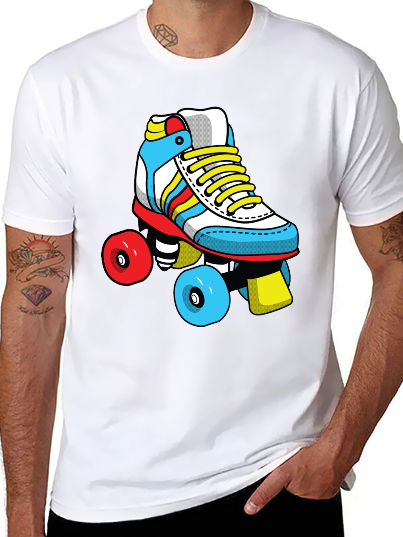 Retro Roller Skate Graphic T-Shirt