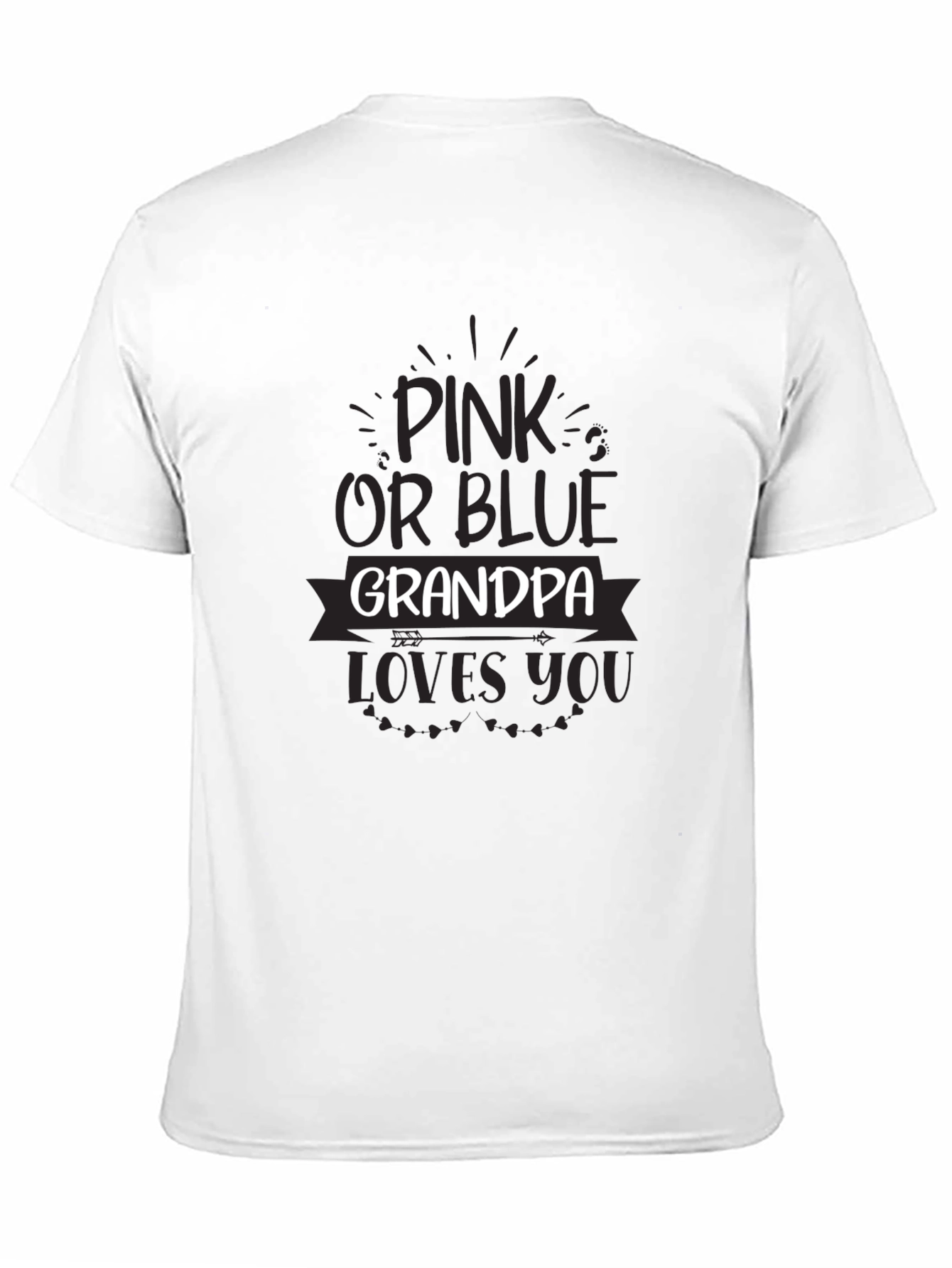Pink or Blue Grandpa Loves You Unisex T-Shirt