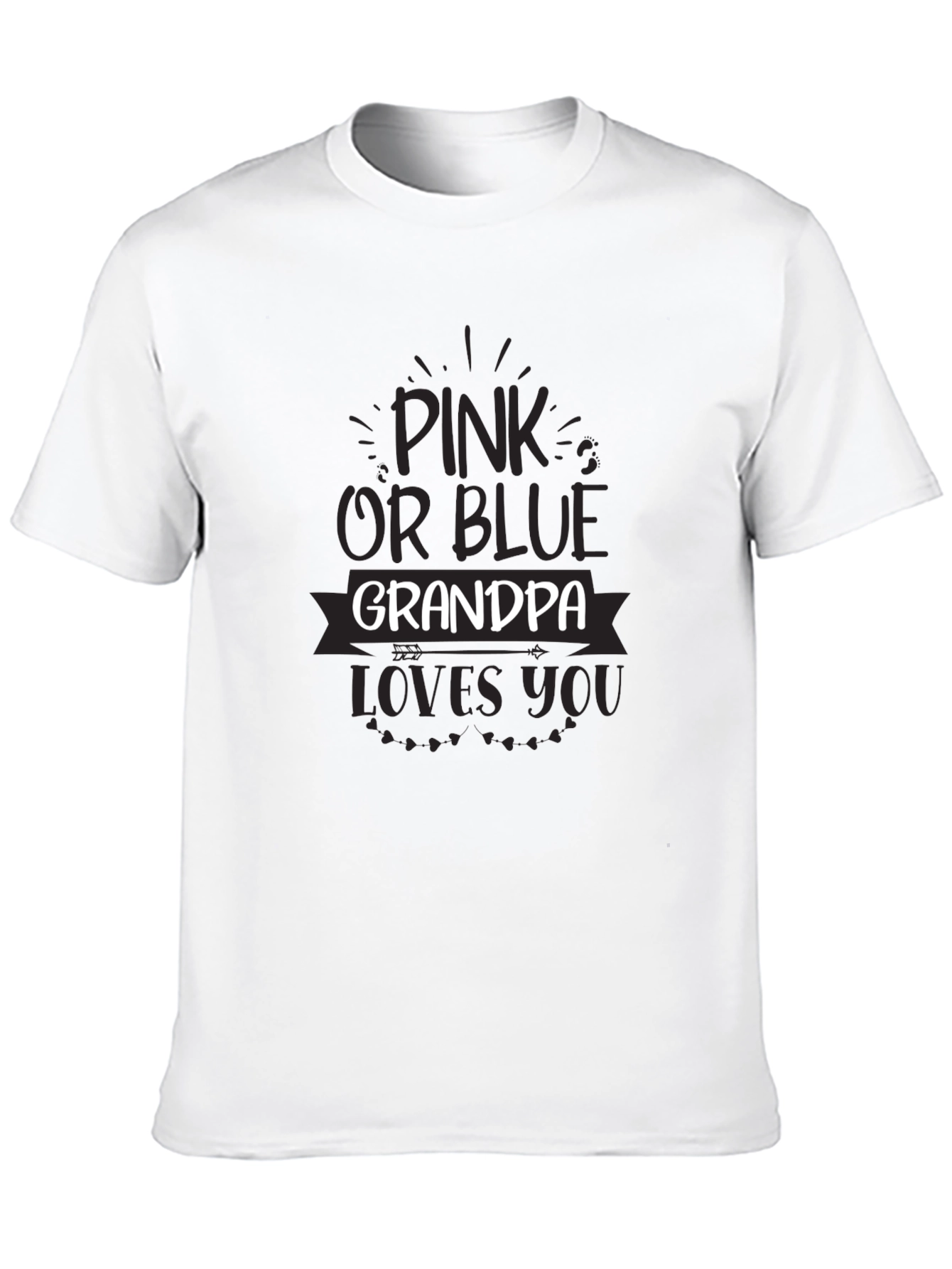 Pink or Blue Grandpa Loves You Unisex T-Shirt