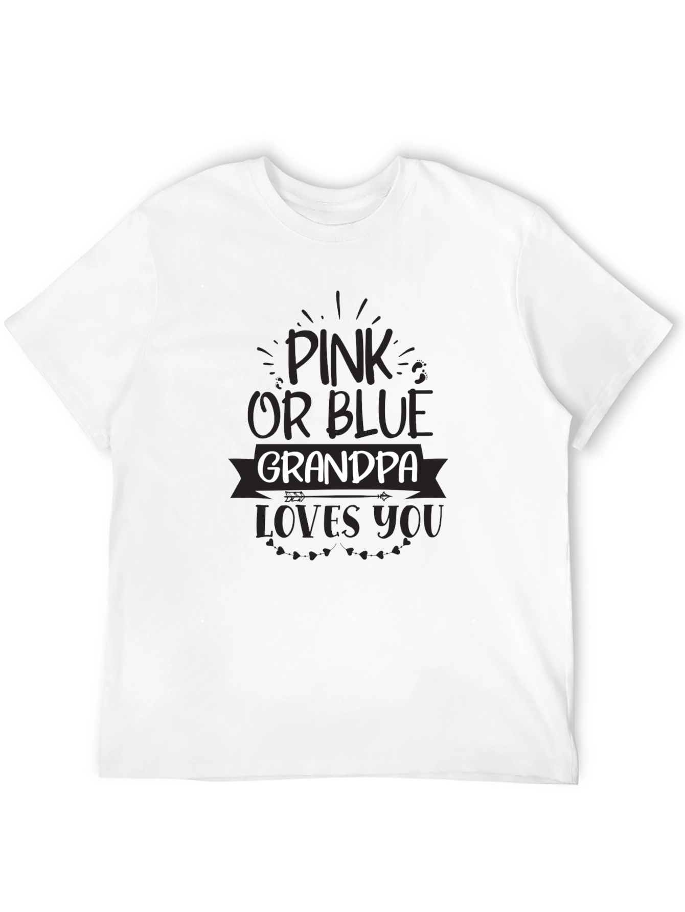 Pink or Blue Grandpa Loves You Unisex T-Shirt
