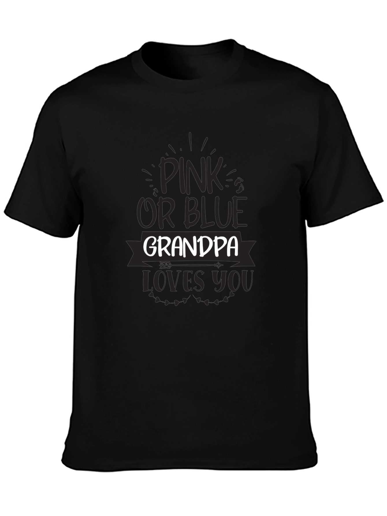Pink or Blue Grandpa Loves You Unisex T-Shirt