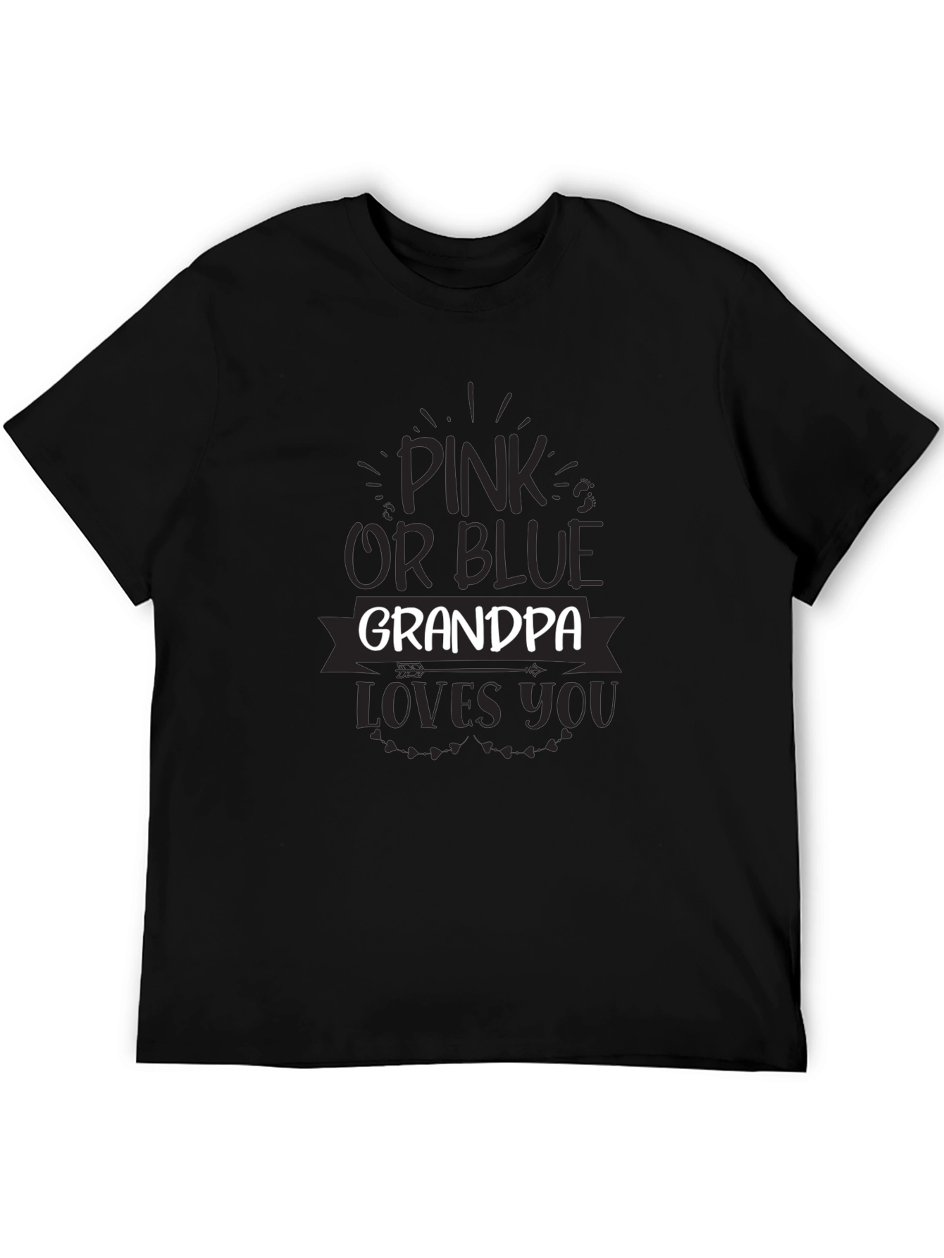Pink or Blue Grandpa Loves You Unisex T-Shirt