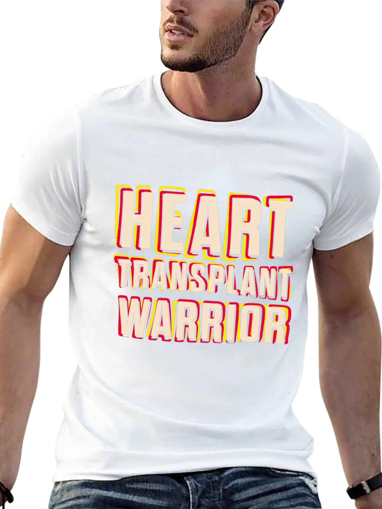 Heart Transplant Warrior Black T-Shirt