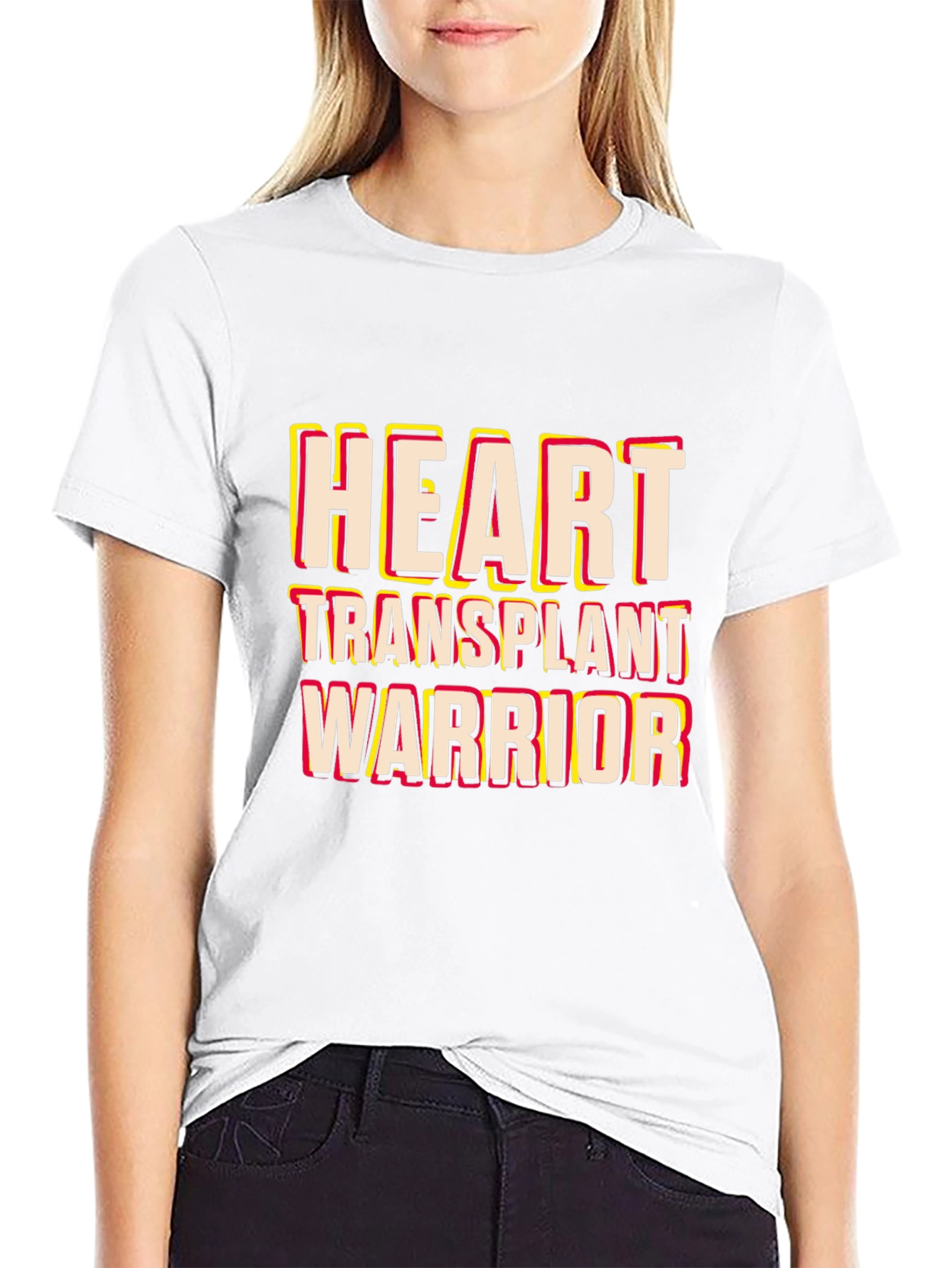 Heart Transplant Warrior Black T-Shirt