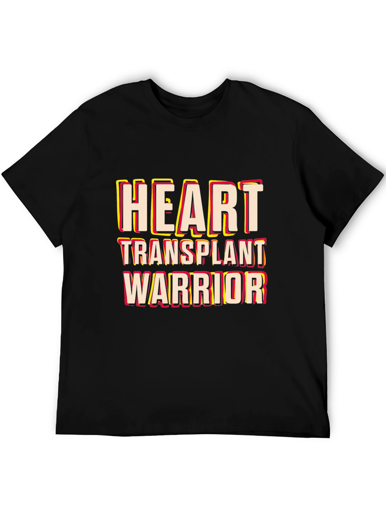 Heart Transplant Warrior Black T-Shirt