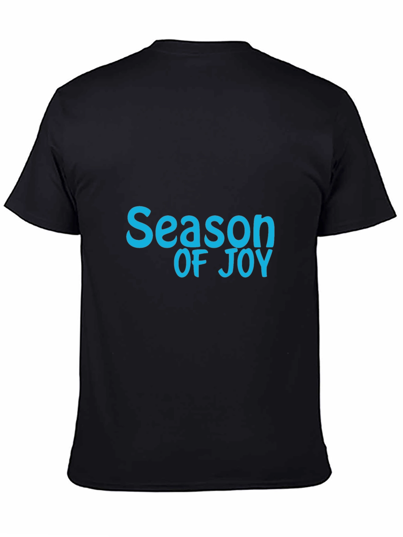 Season of Joy Graphic Tee - Soft Black Cotton
