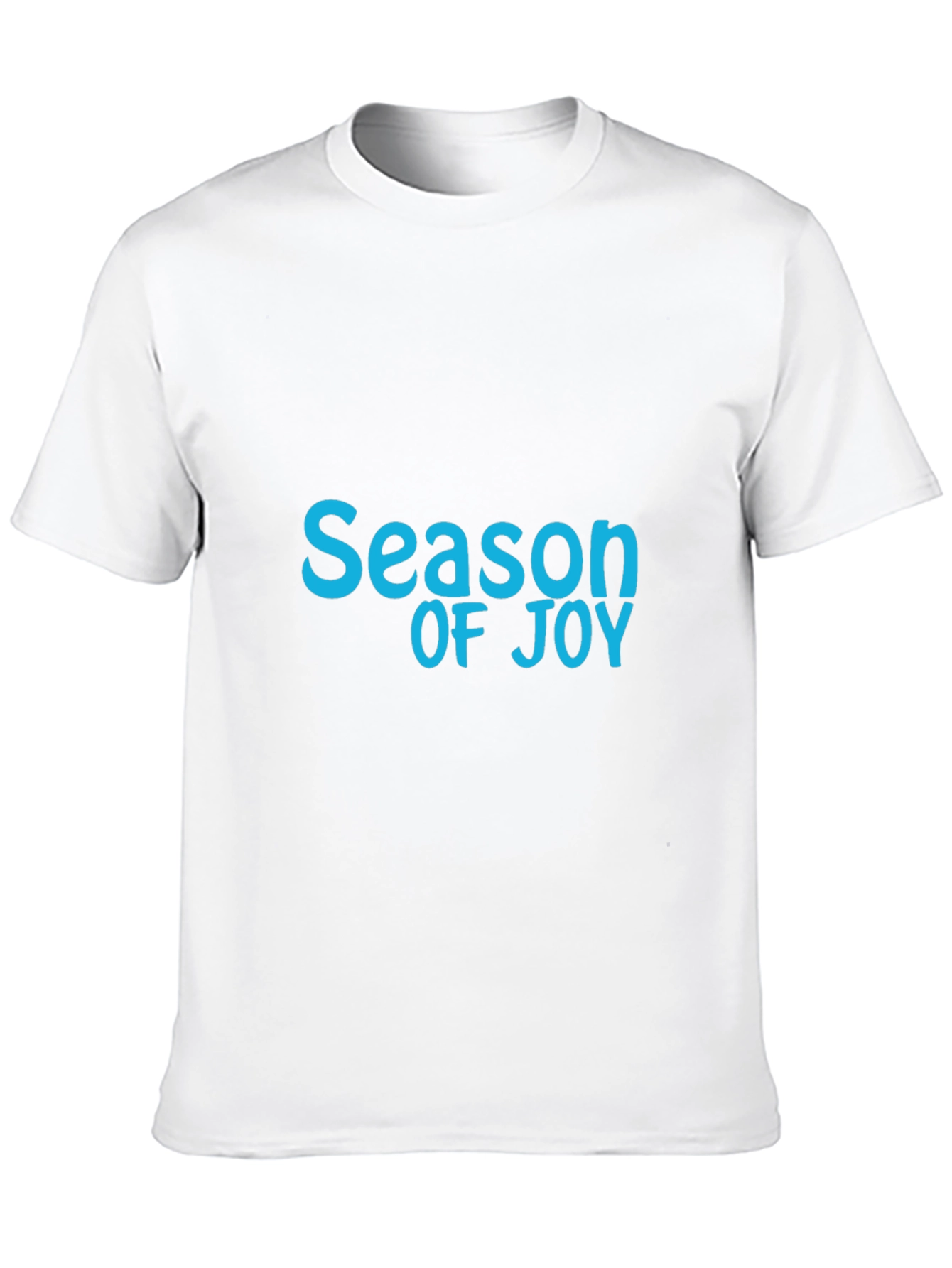 Season of Joy Graphic Tee - Soft Black Cotton