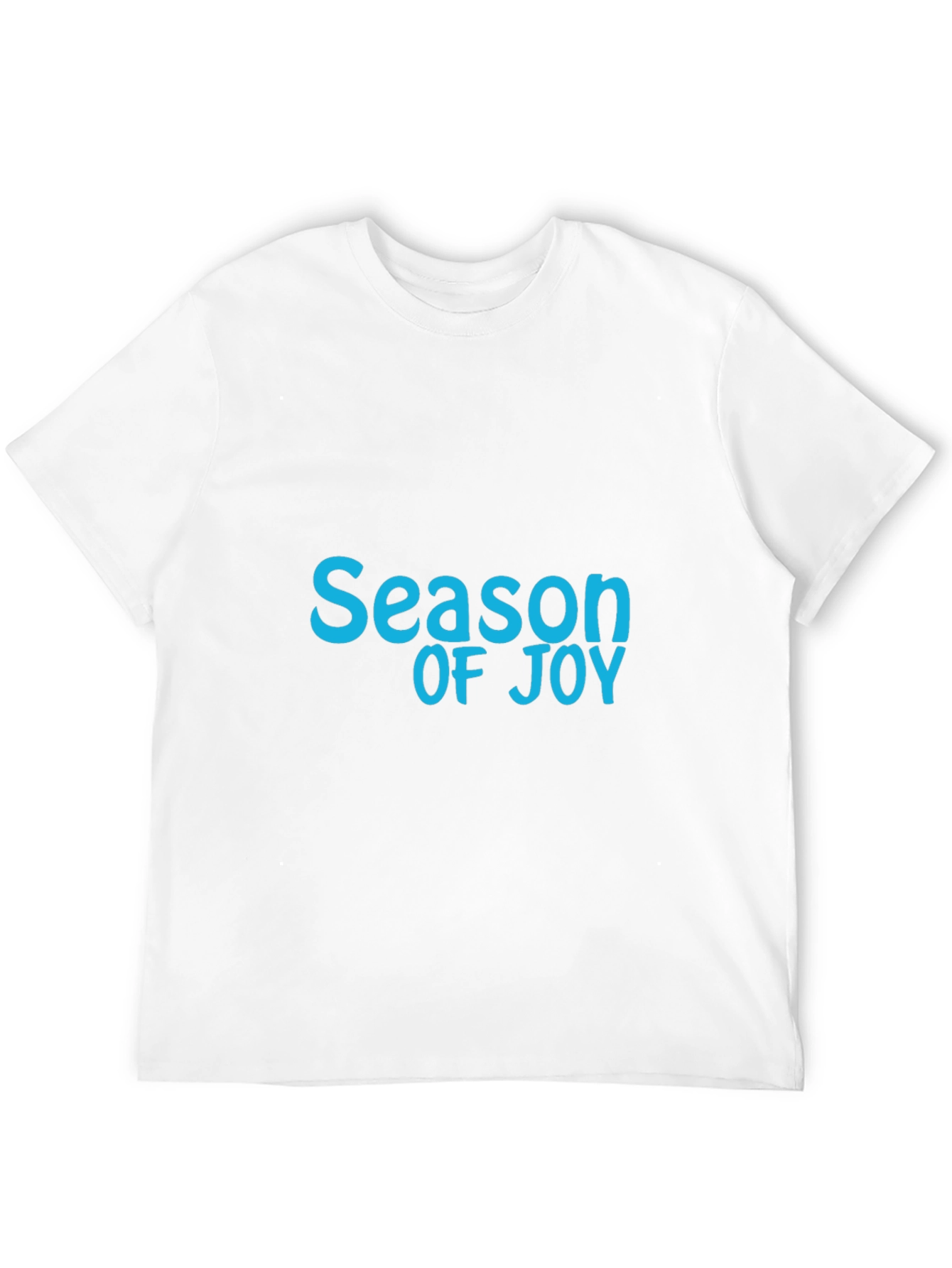 Season of Joy Graphic Tee - Soft Black Cotton