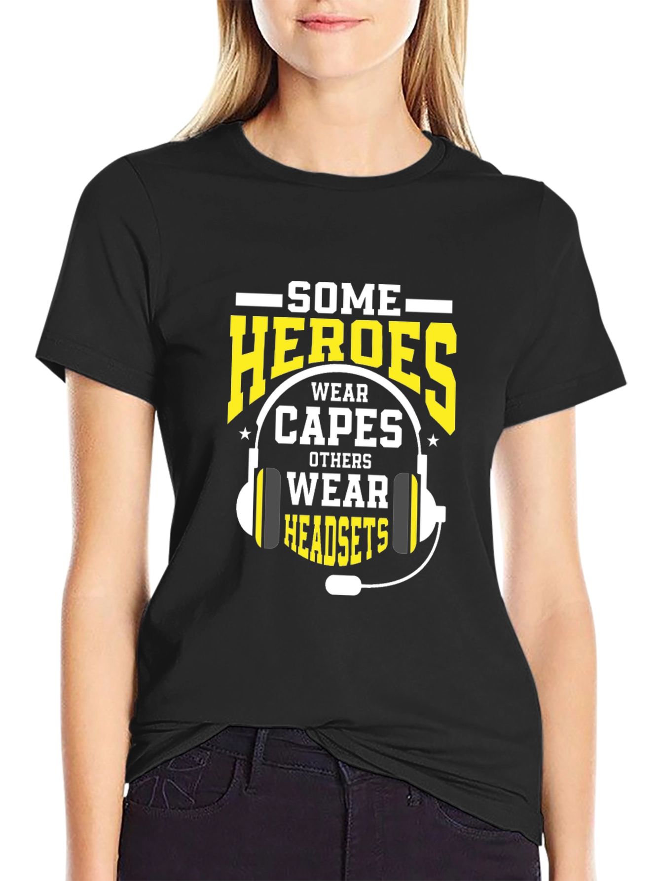 Heroes Wear Headsets T-Shirt - Call Center Apparel