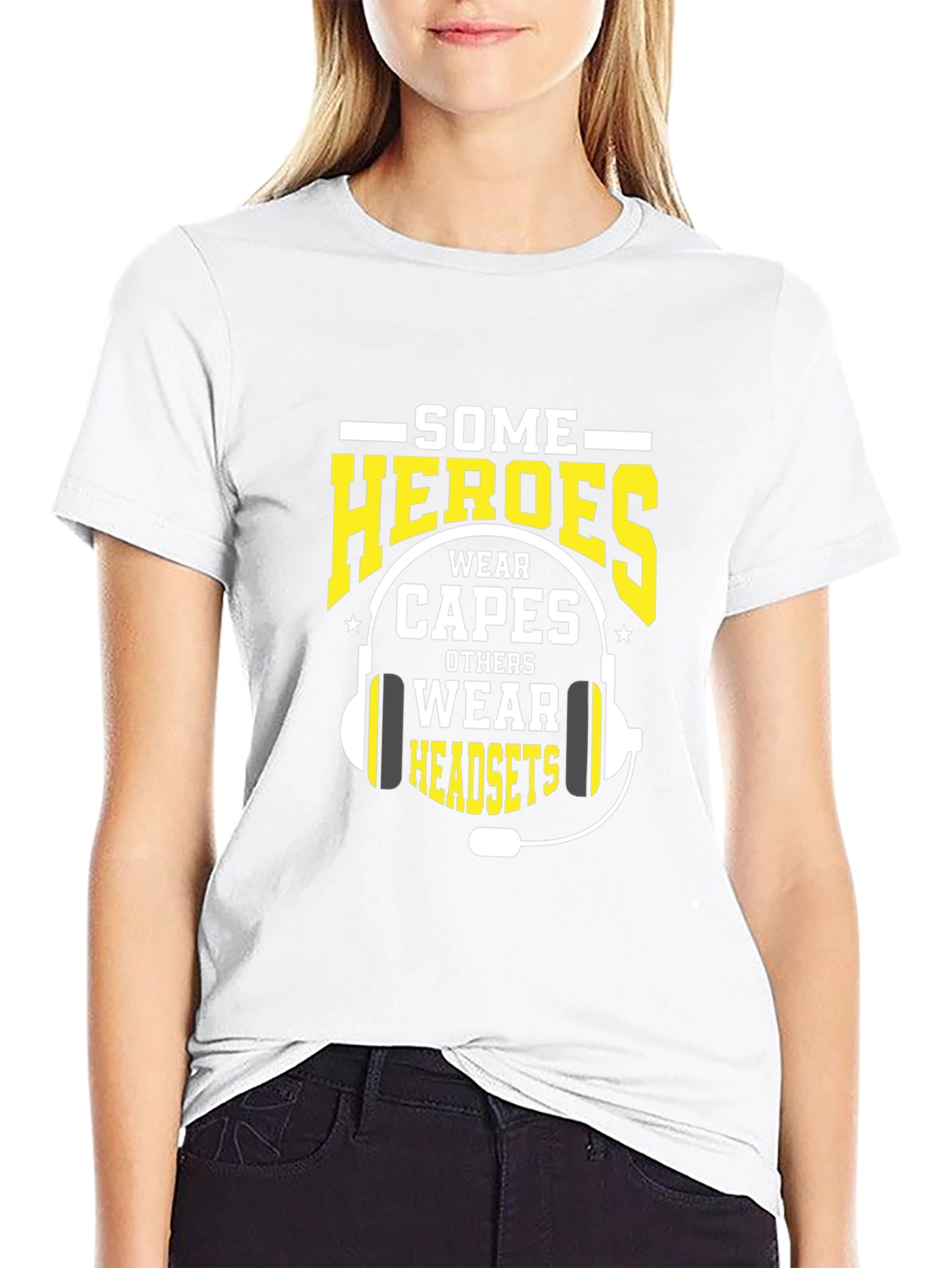 Heroes Wear Headsets T-Shirt - Call Center Apparel