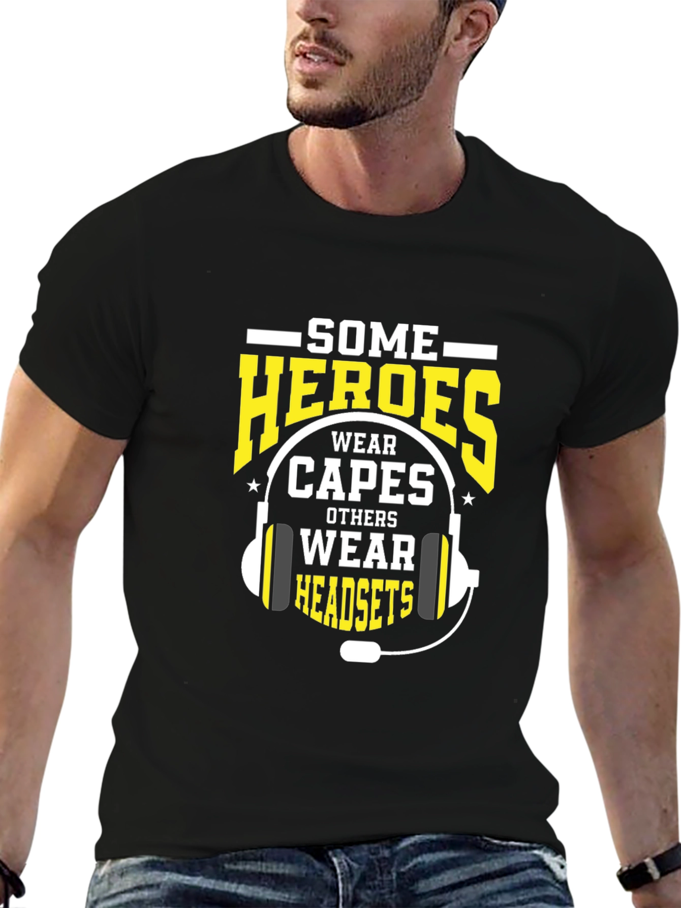 Heroes Wear Headsets T-Shirt - Call Center Apparel