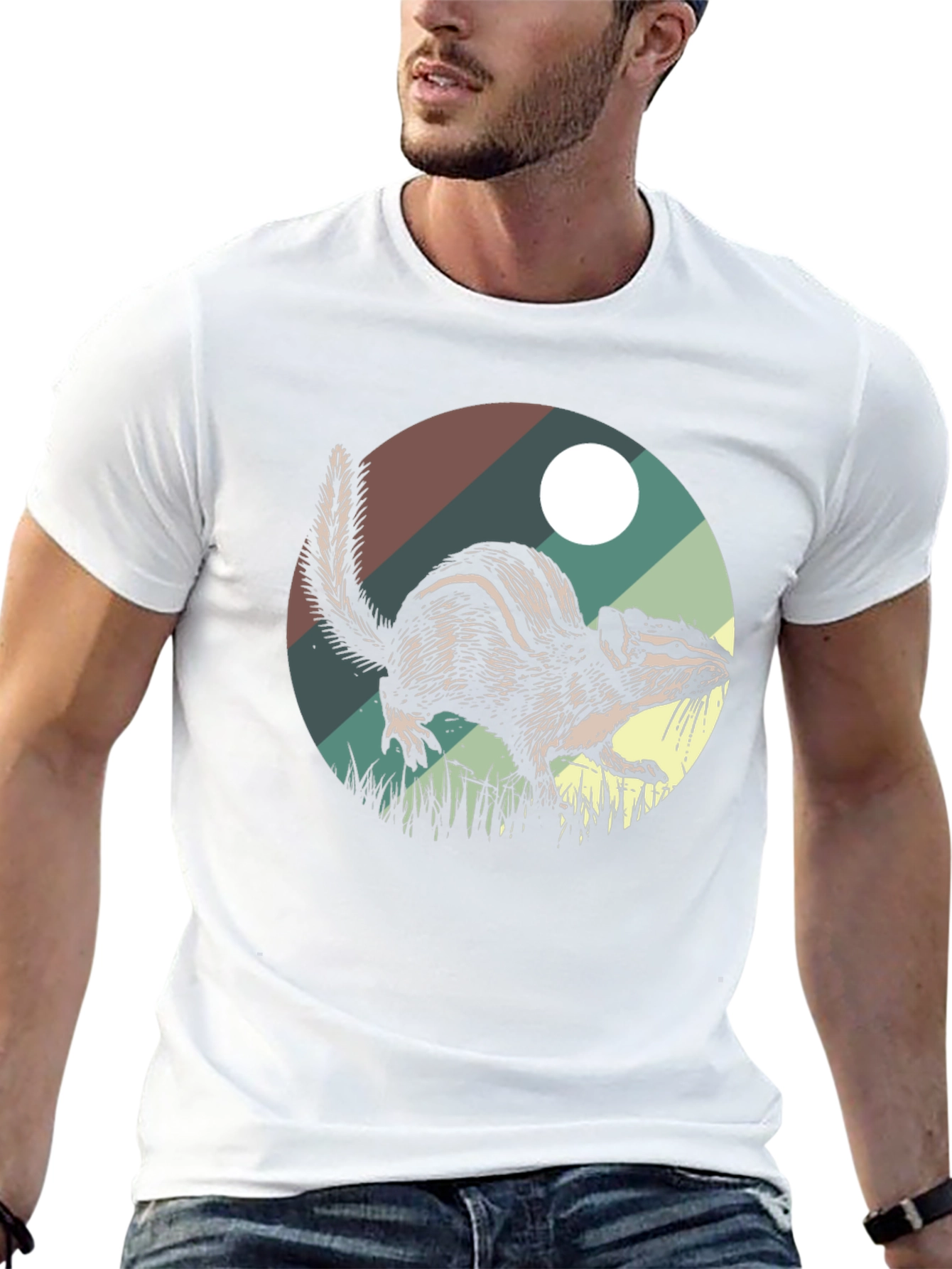 Chipmunk Graphic Tee - Nature Inspired Design