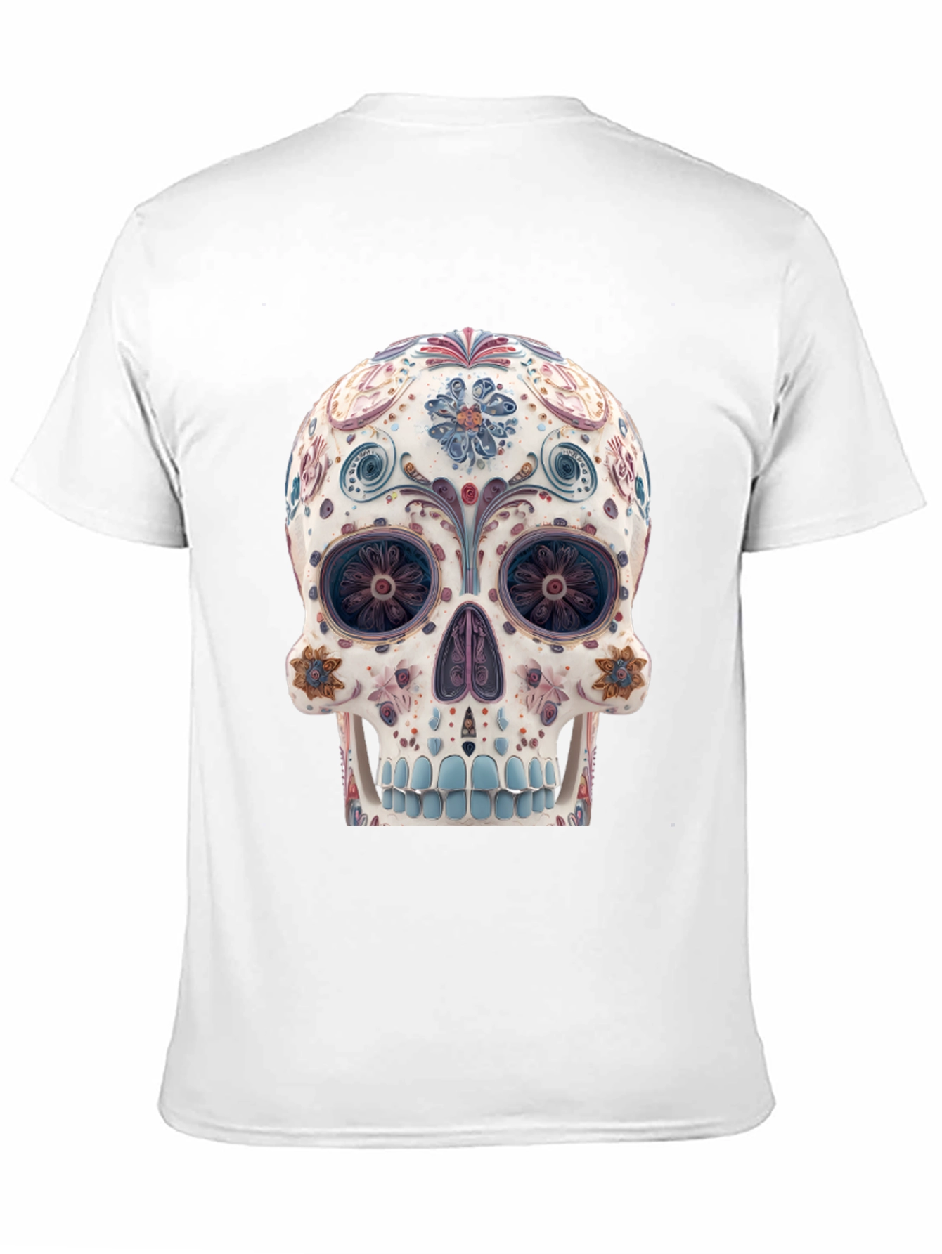 Floral Sugar Skull Graphic Tee