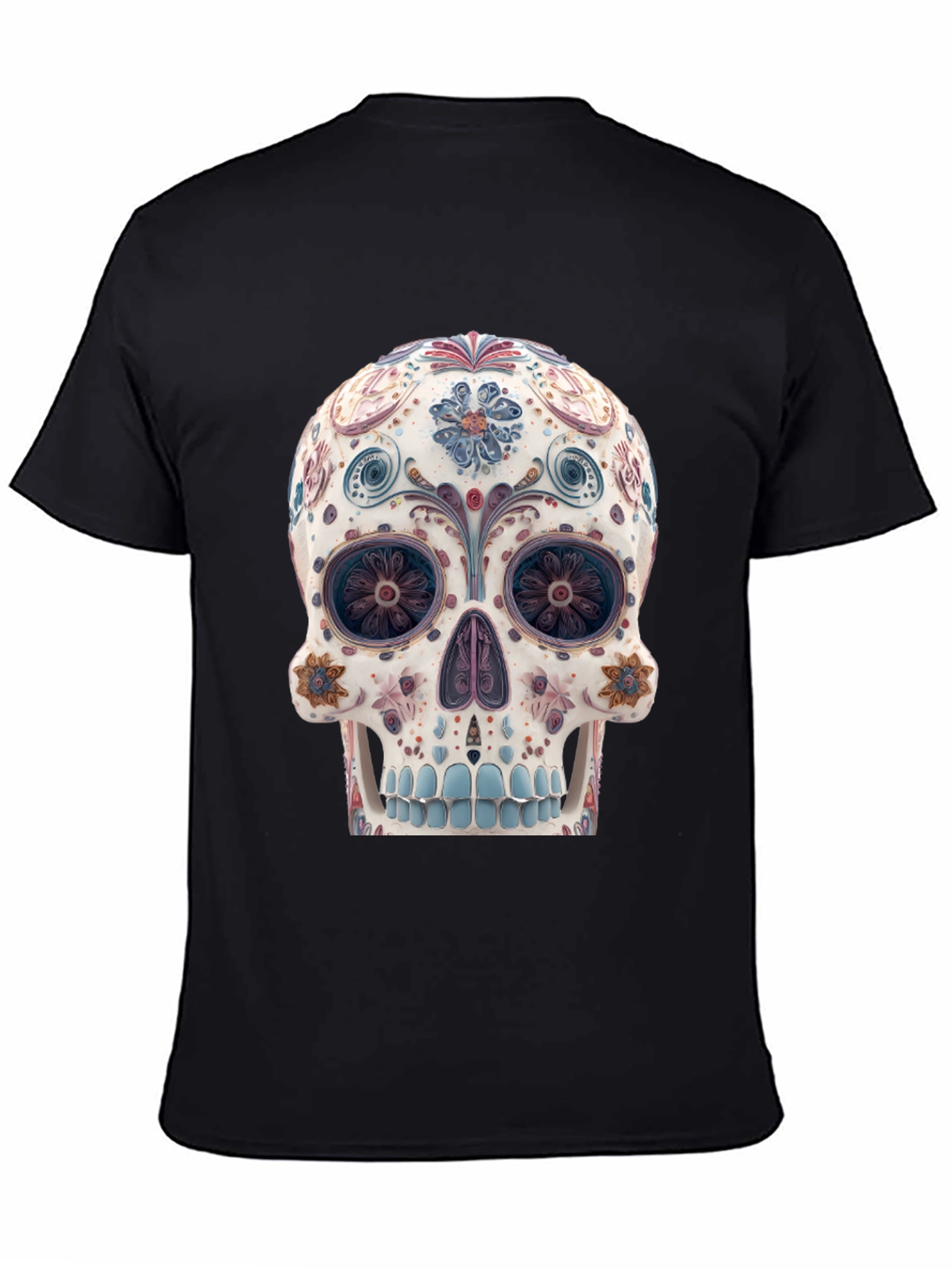 Floral Sugar Skull Graphic Tee