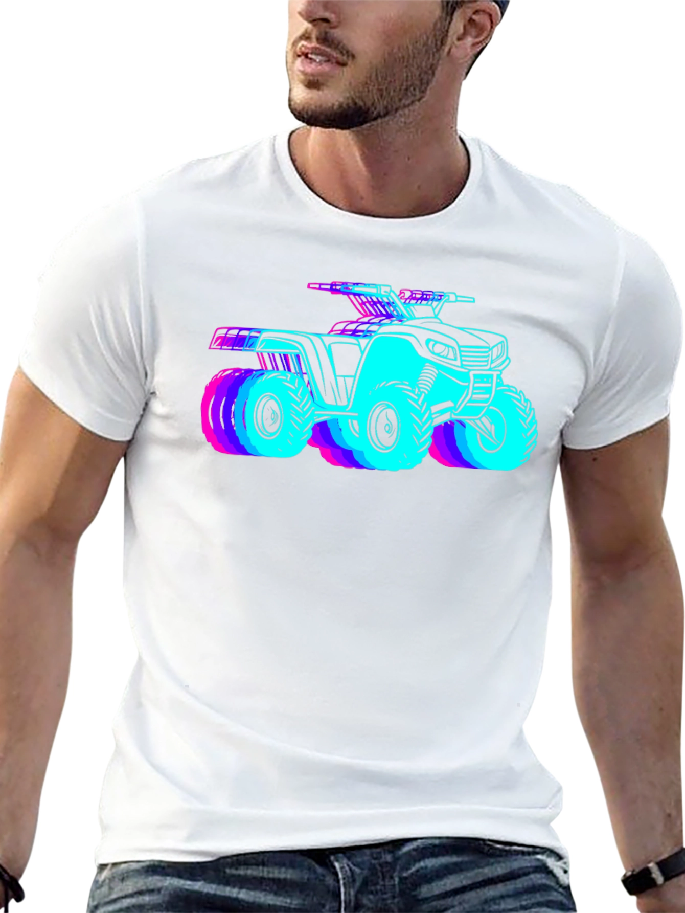 Neon ATV Graphic T-Shirt