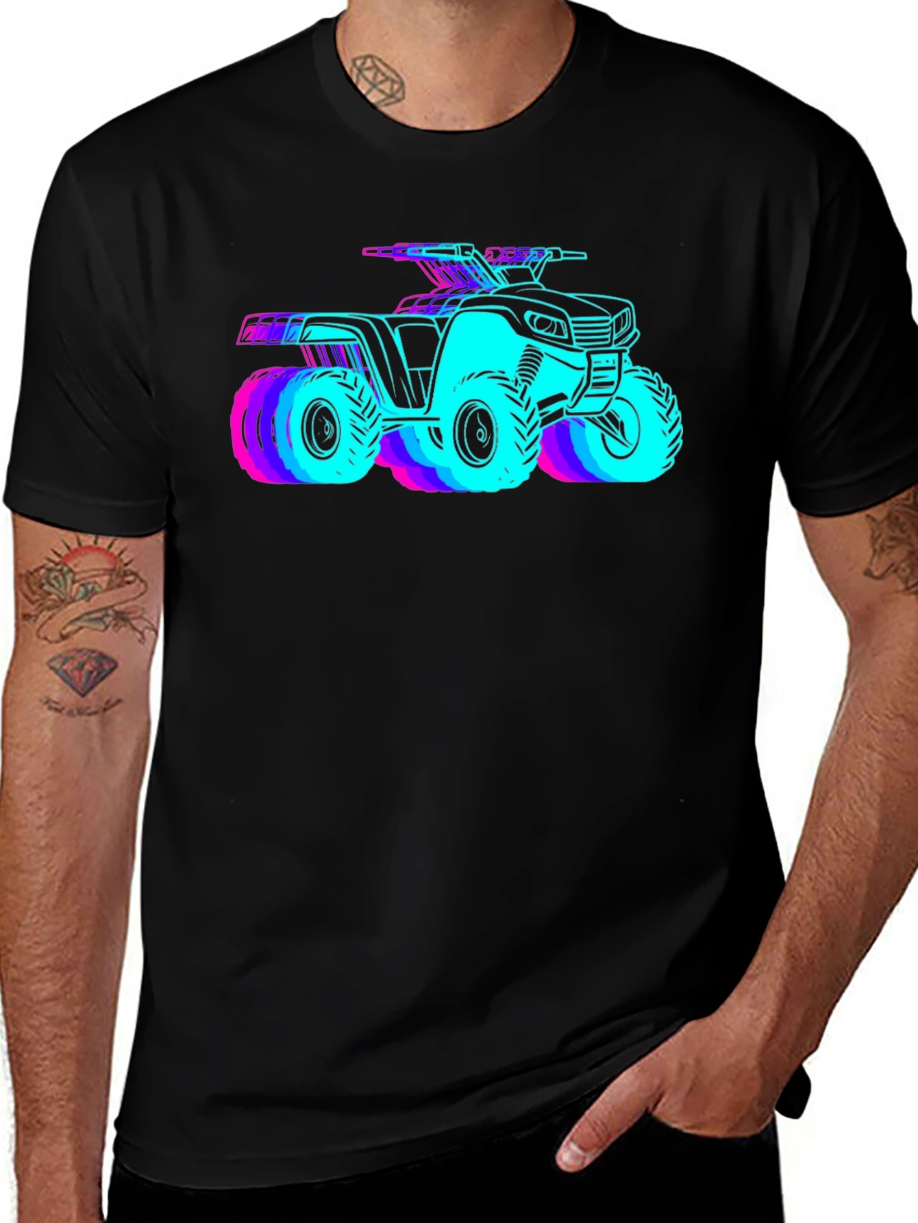 Neon ATV Graphic T-Shirt