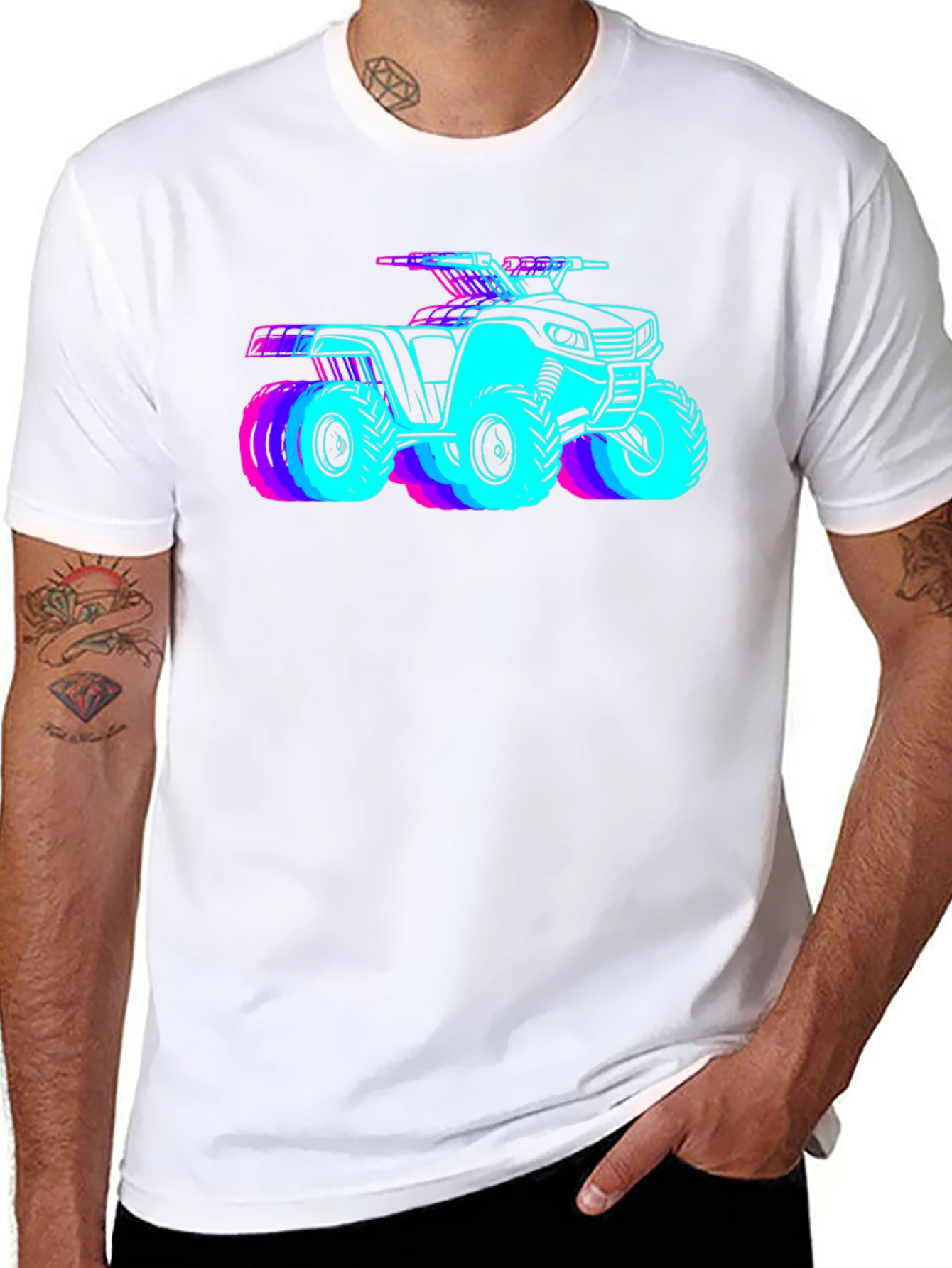 Neon ATV Graphic T-Shirt