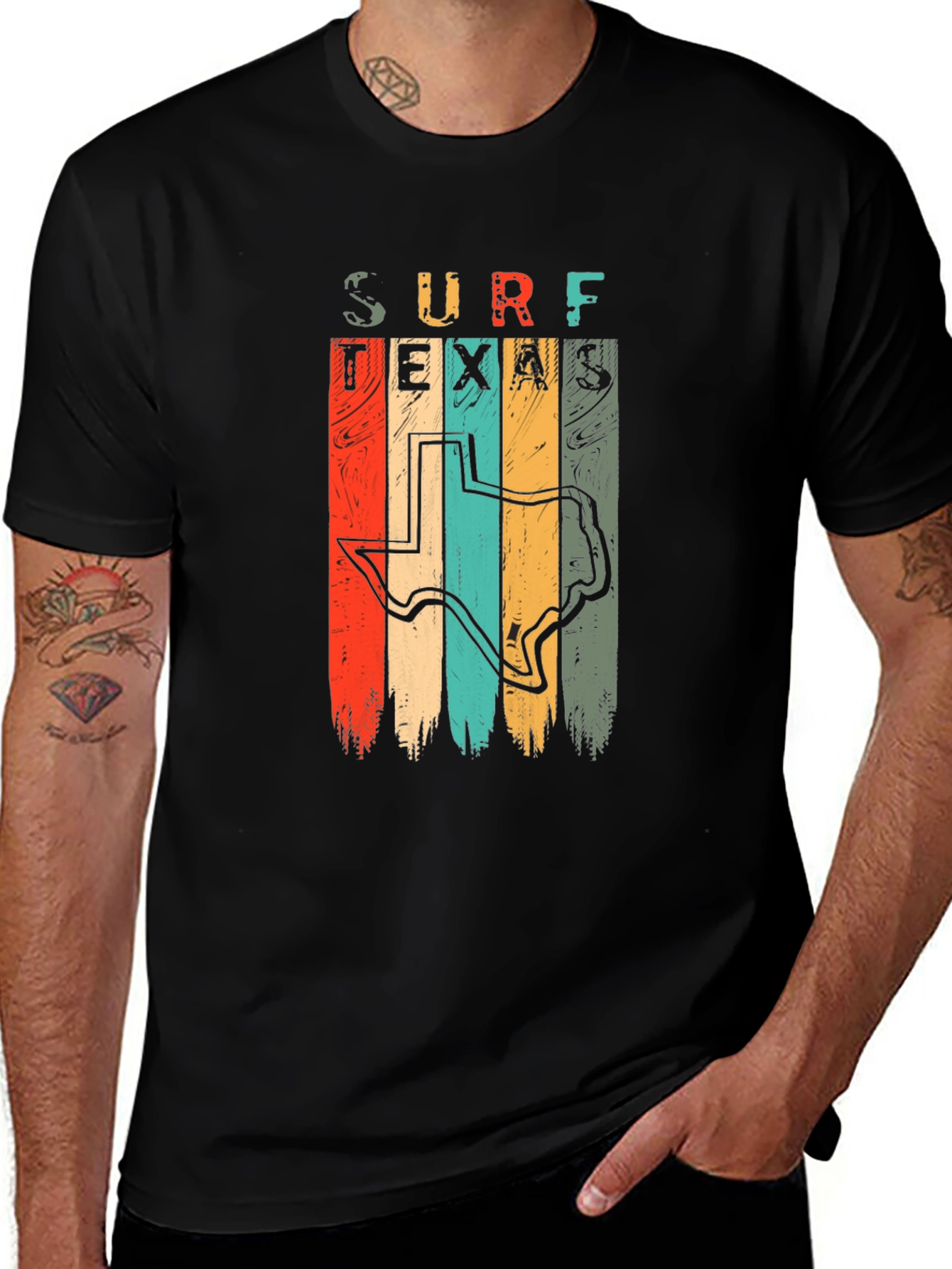 Surf Texas Retro Graphic T-Shirt