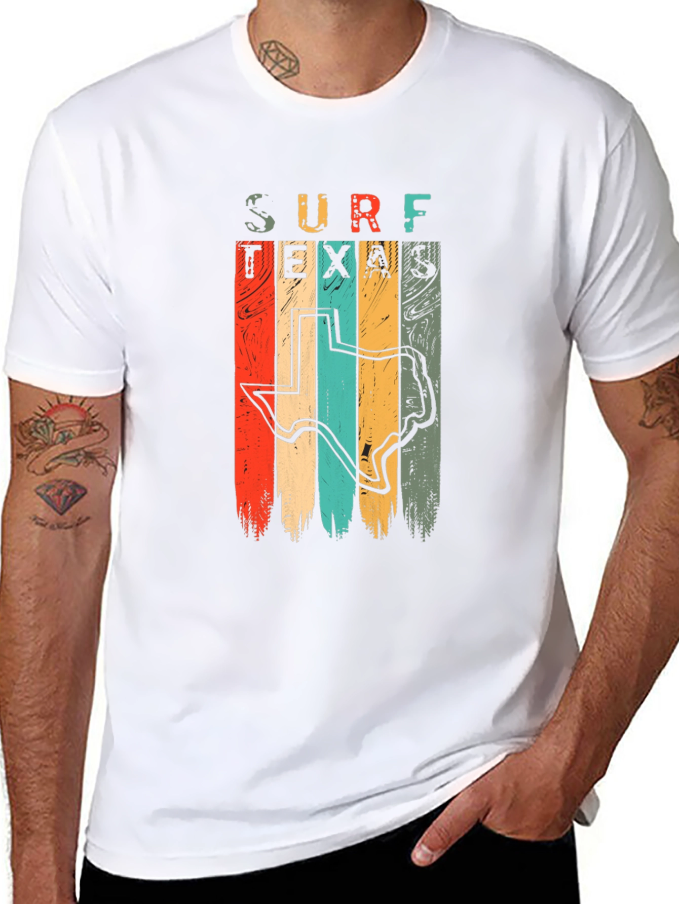 Surf Texas Retro Graphic T-Shirt