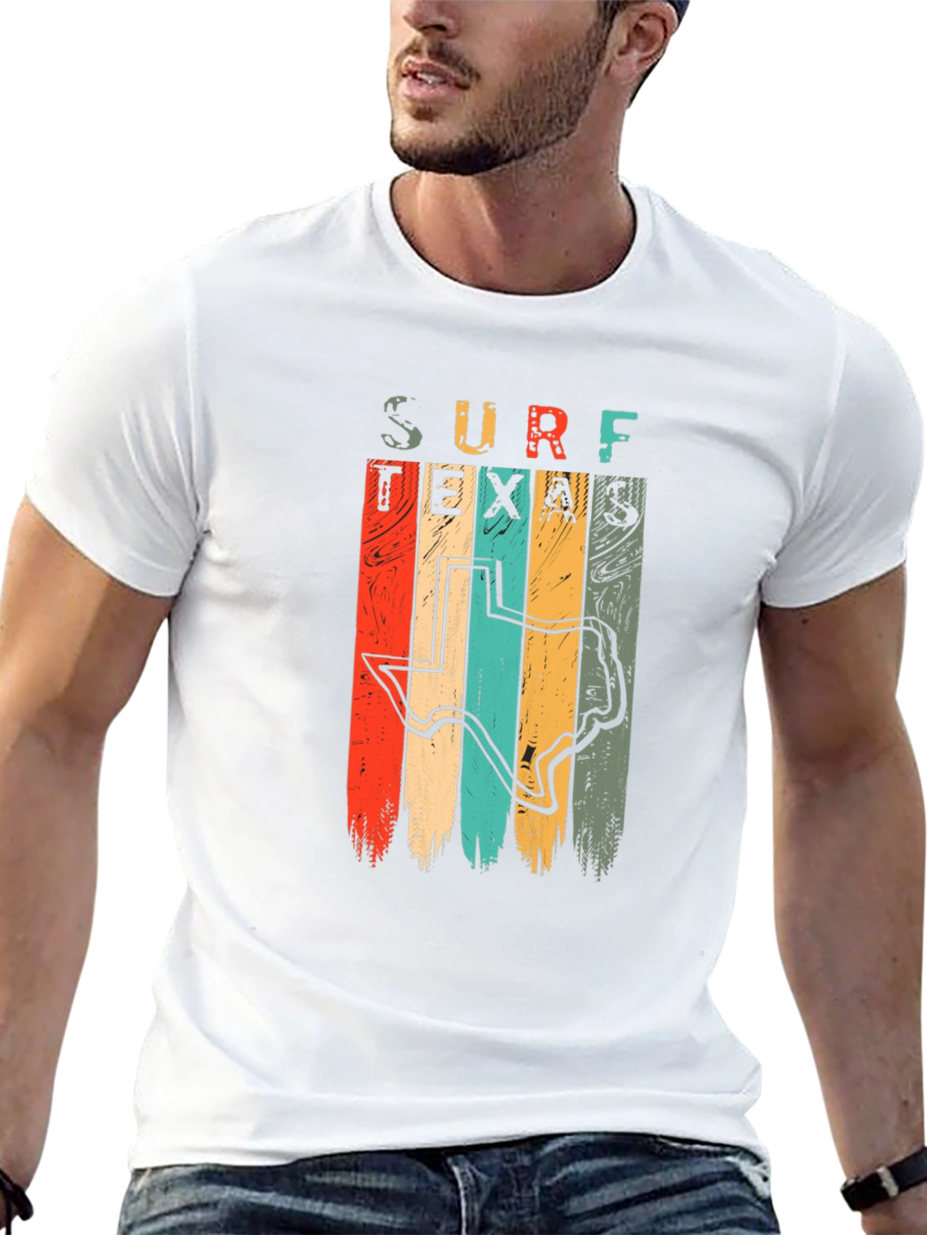 Surf Texas Retro Graphic T-Shirt