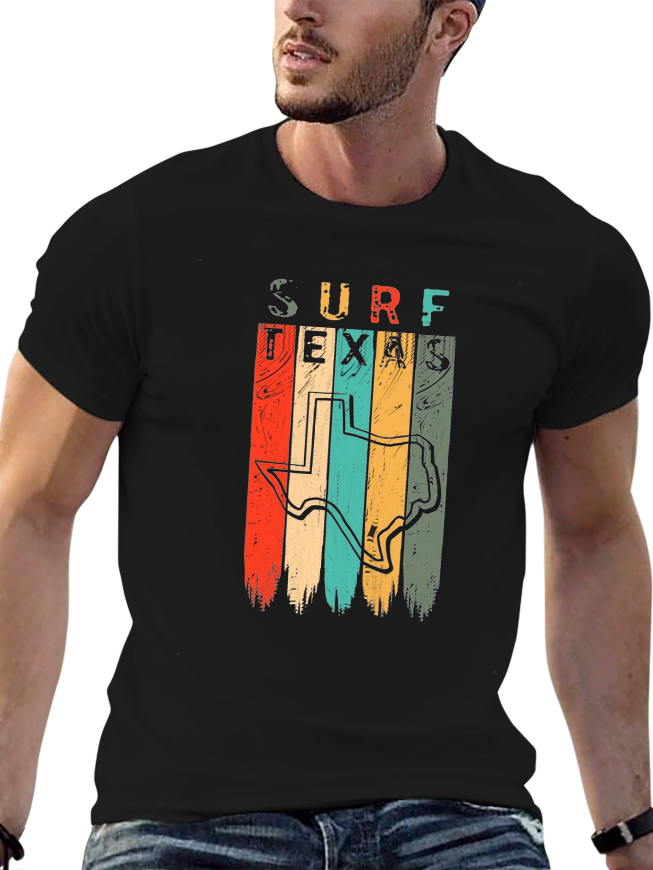 Surf Texas Retro Graphic T-Shirt